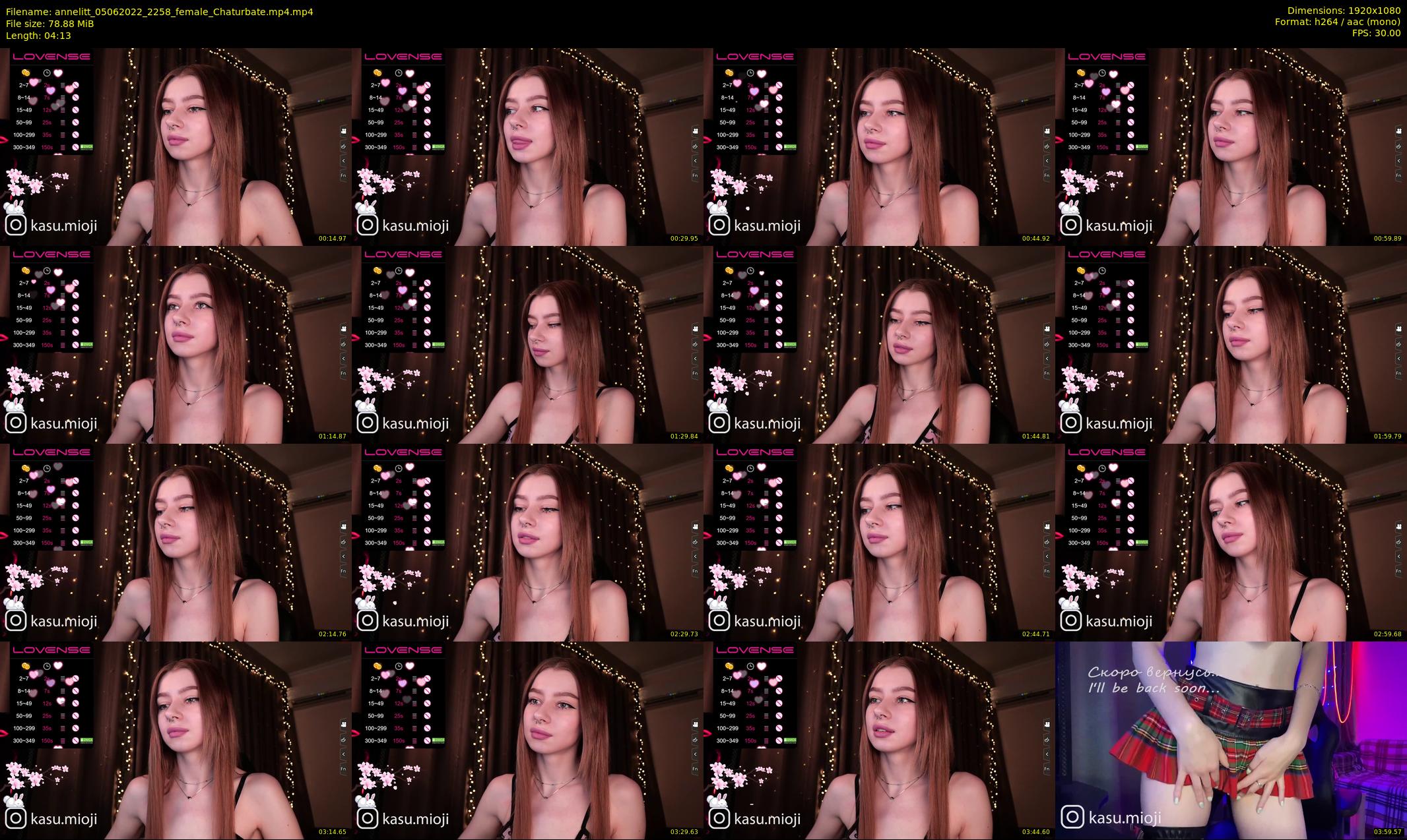 annelitt — 5 minute Chaturbate female cam show recording, 1080p, Jun 5, 2022