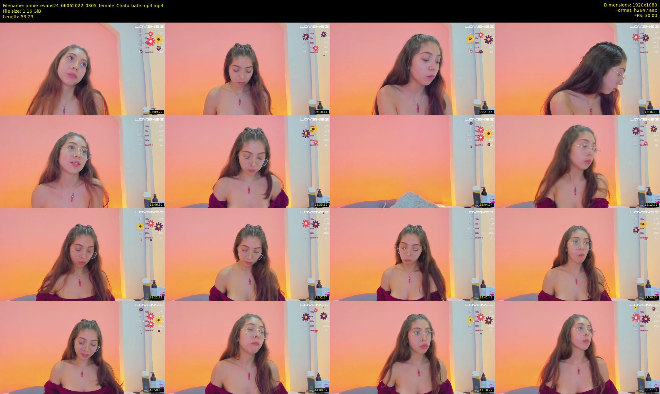 annie_evans24 — 54 minute Chaturbate female cam show recording, 1080p, Jun 6, 2022
