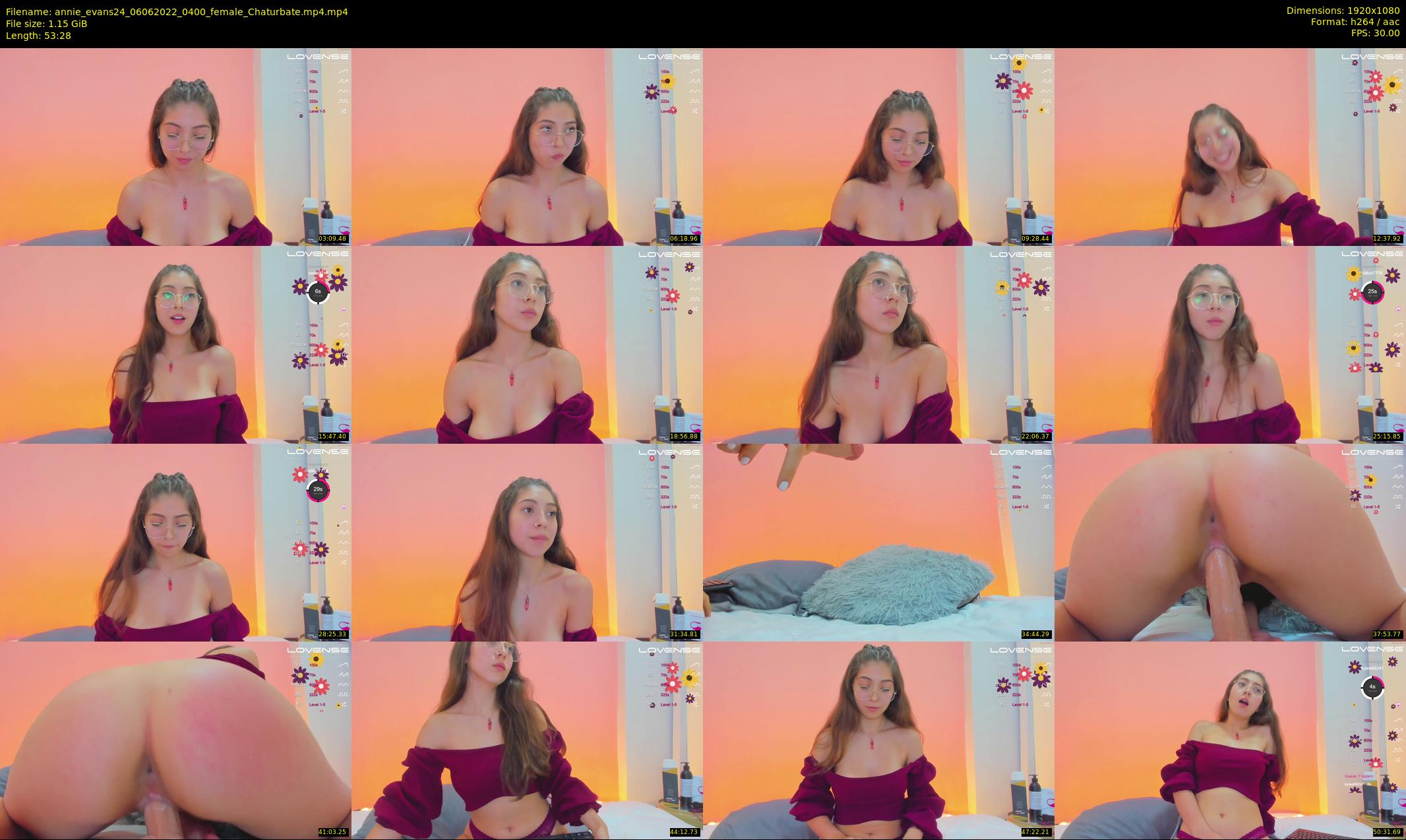 annie_evans24 — 54 minute Chaturbate female cam show recording, 1080p, Jun 6, 2022