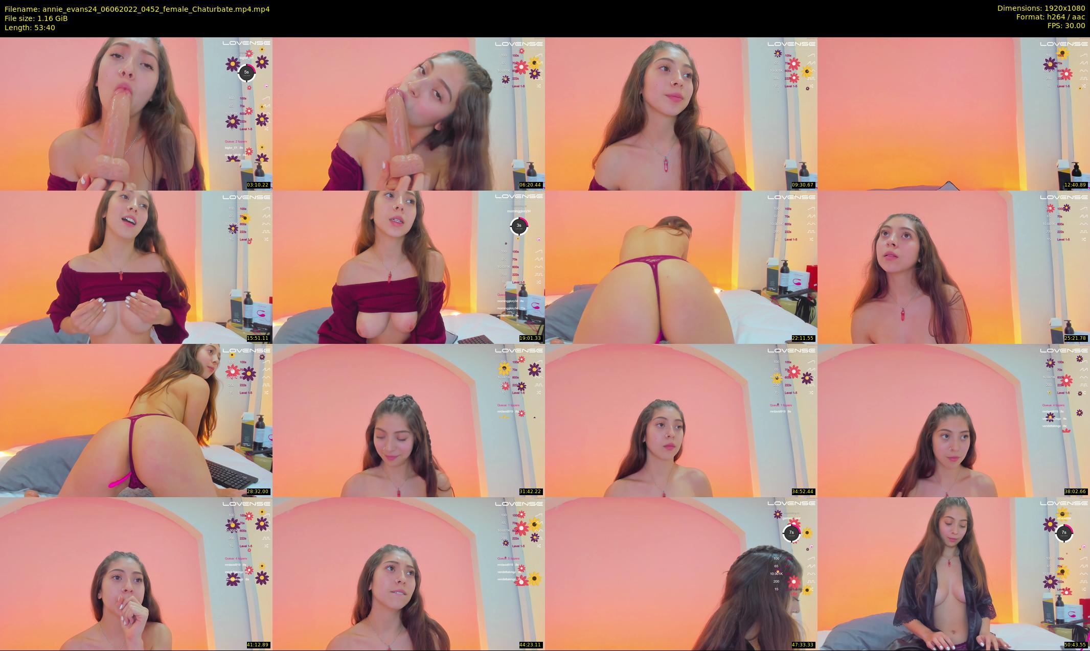 annie_evans24 — 54 minute Chaturbate female cam show recording, 1080p, Jun 6, 2022
