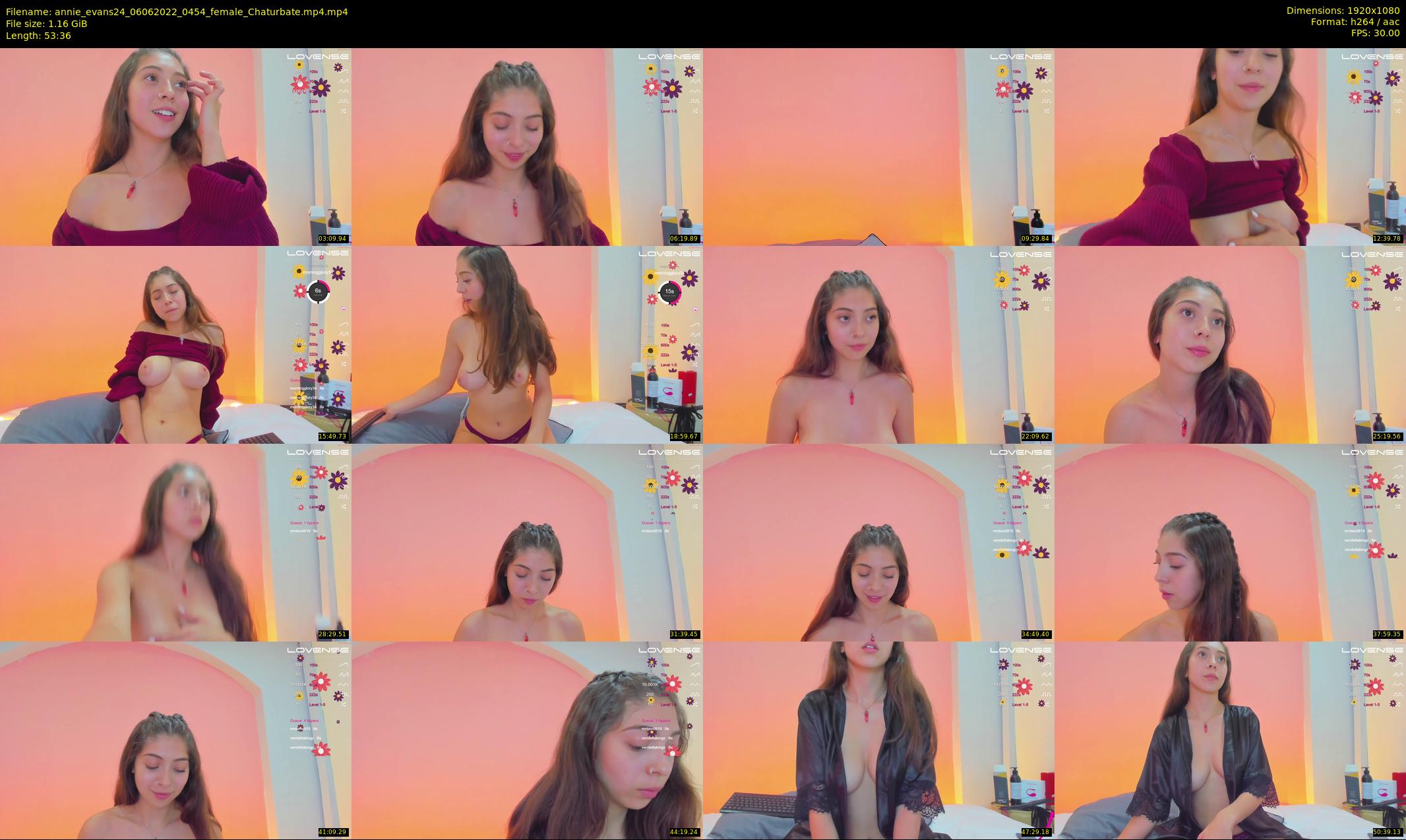 annie_evans24 — 54 minute Chaturbate female cam show recording, 1080p, Jun 6, 2022