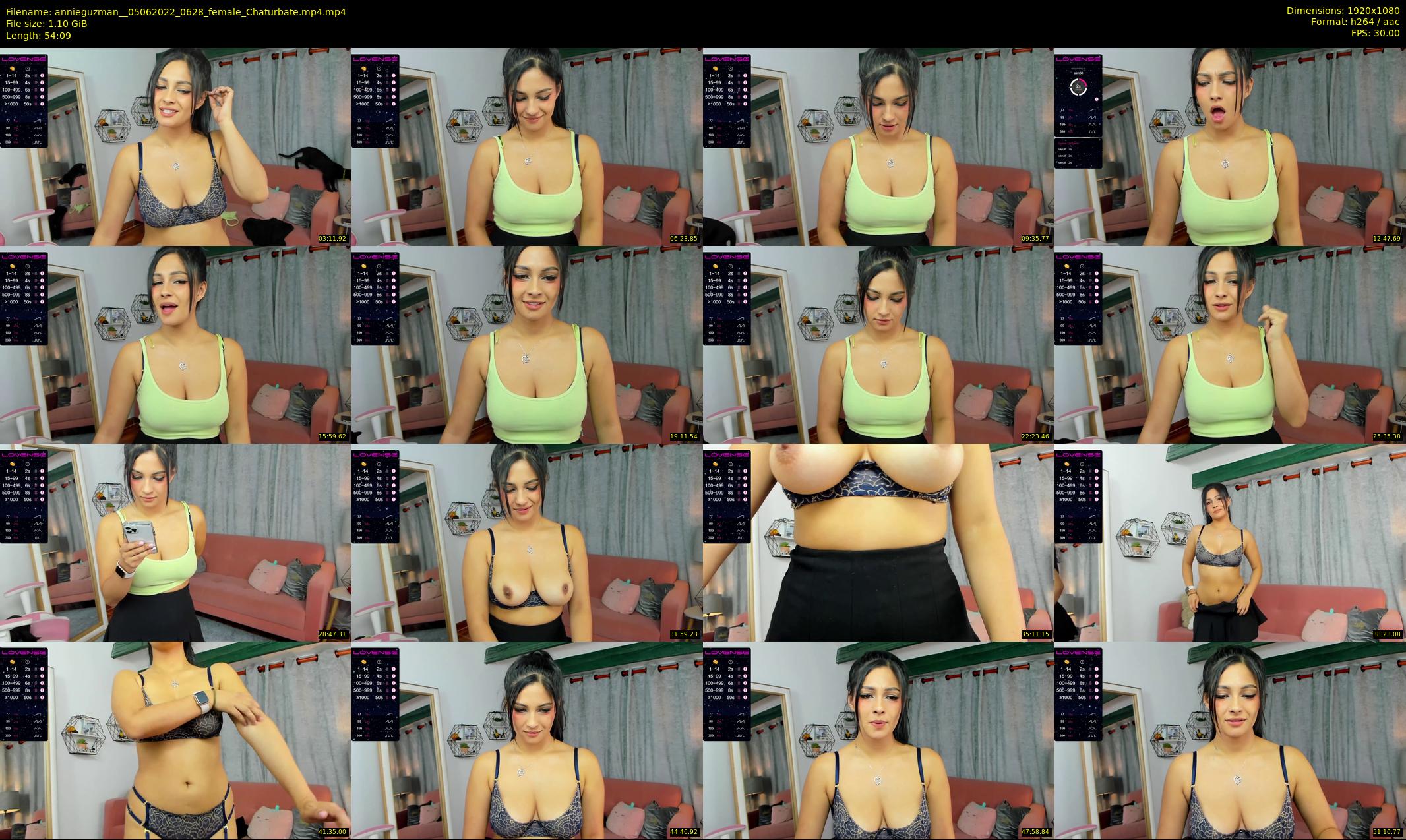 annieguzman_ — 55 minute Chaturbate female cam show recording, 1080p, Jun 5, 2022