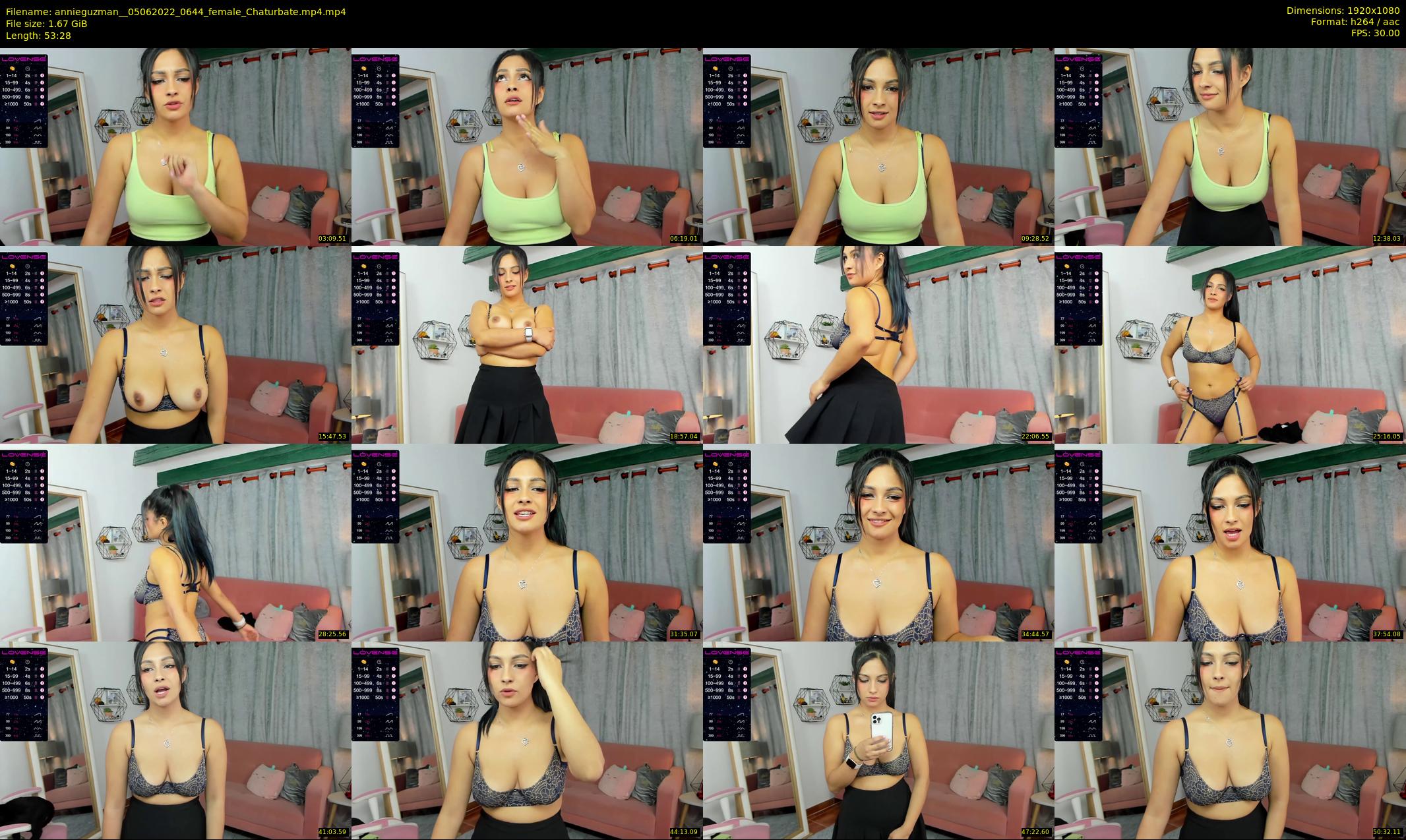 annieguzman_ — 54 minute Chaturbate female cam show recording, 1080p, Jun 5, 2022