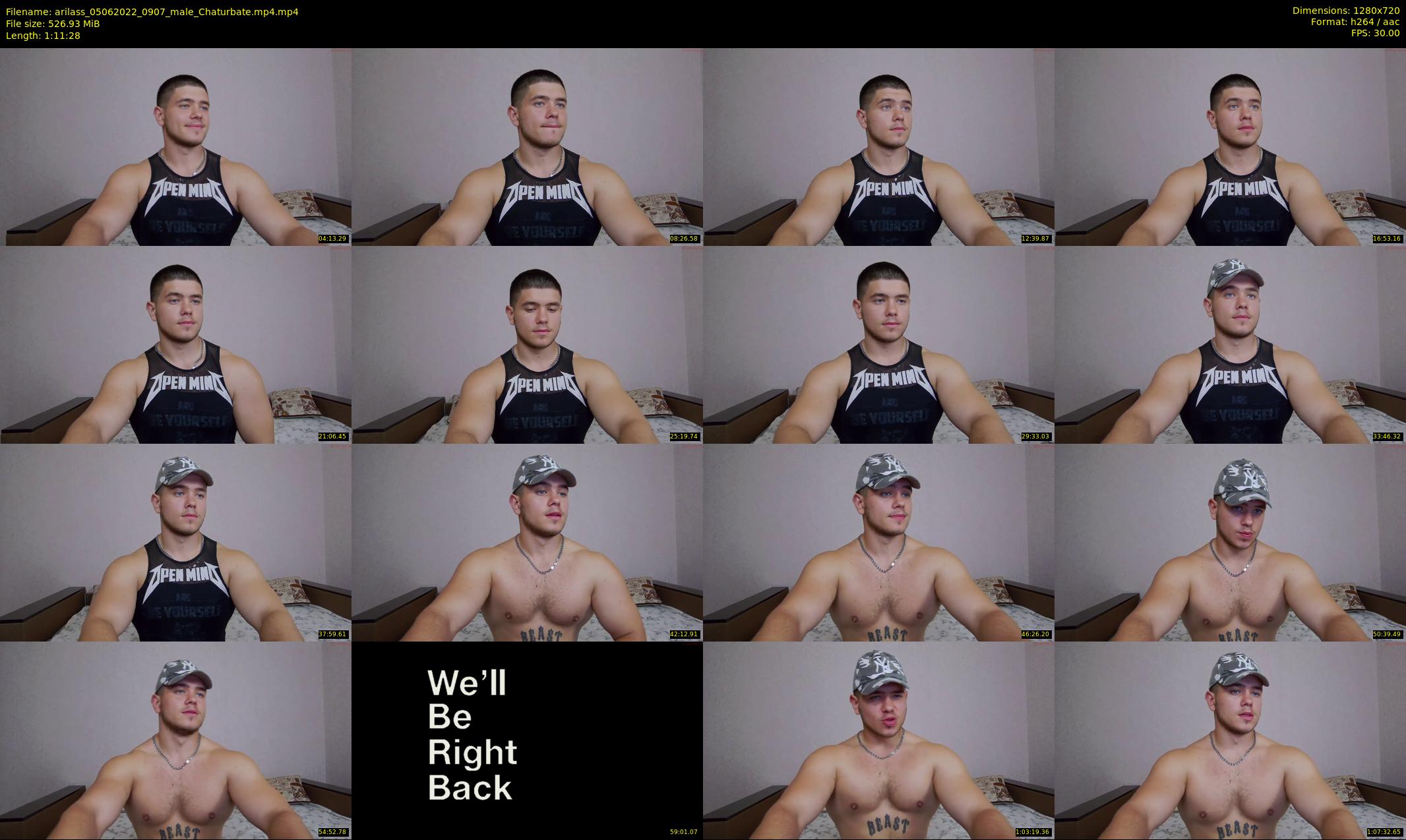 arilass — 72 minute Chaturbate male cam show recording, 720p, Jun 5, 2022