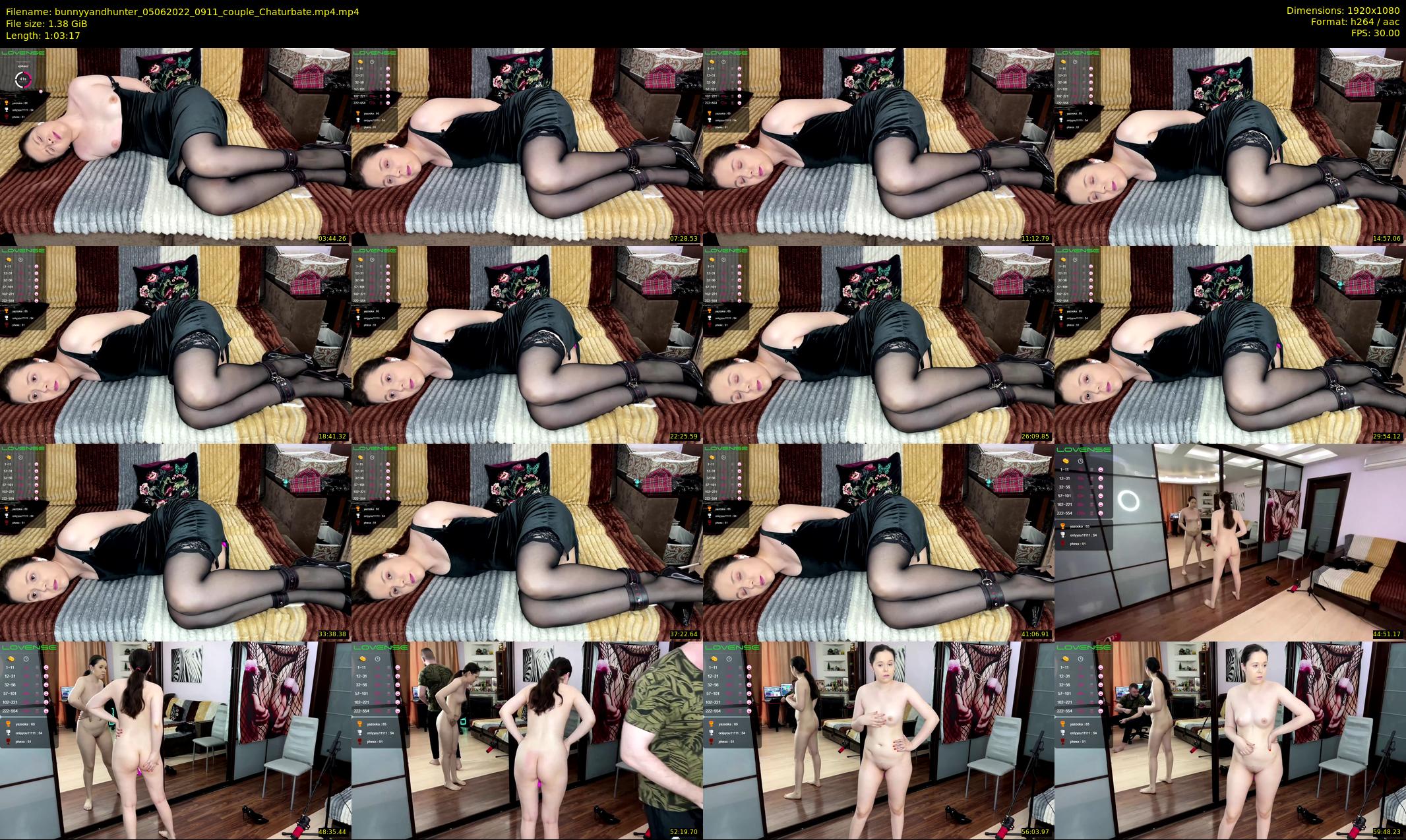bunnyyandhunter — 64 minute Chaturbate couple cam show recording, 1080p, Jun 5, 2022