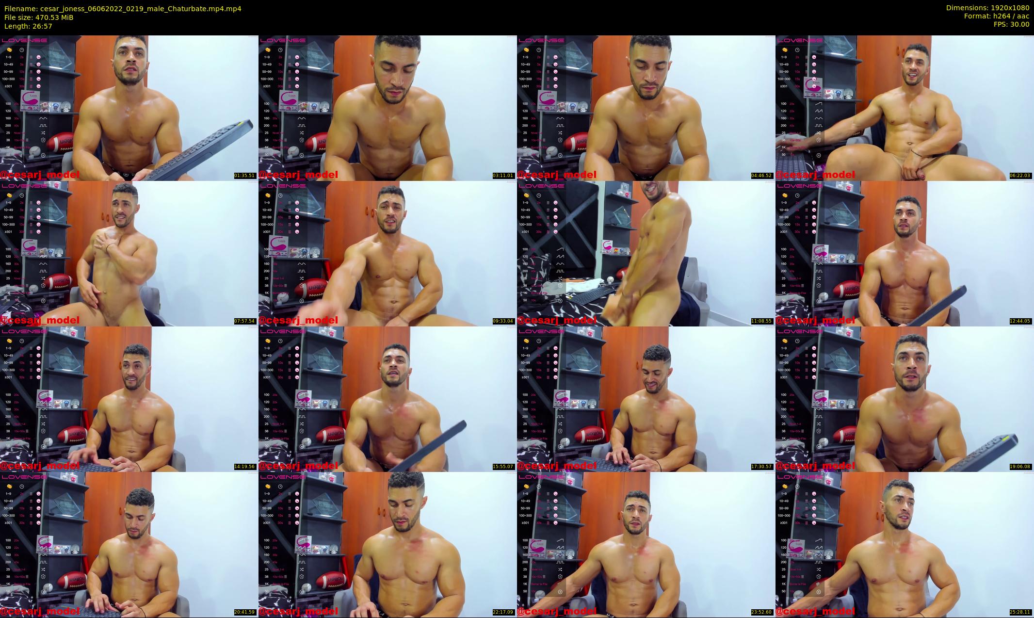cesar_joness — 27 minute Chaturbate male cam show recording, 1080p, Jun 6, 2022