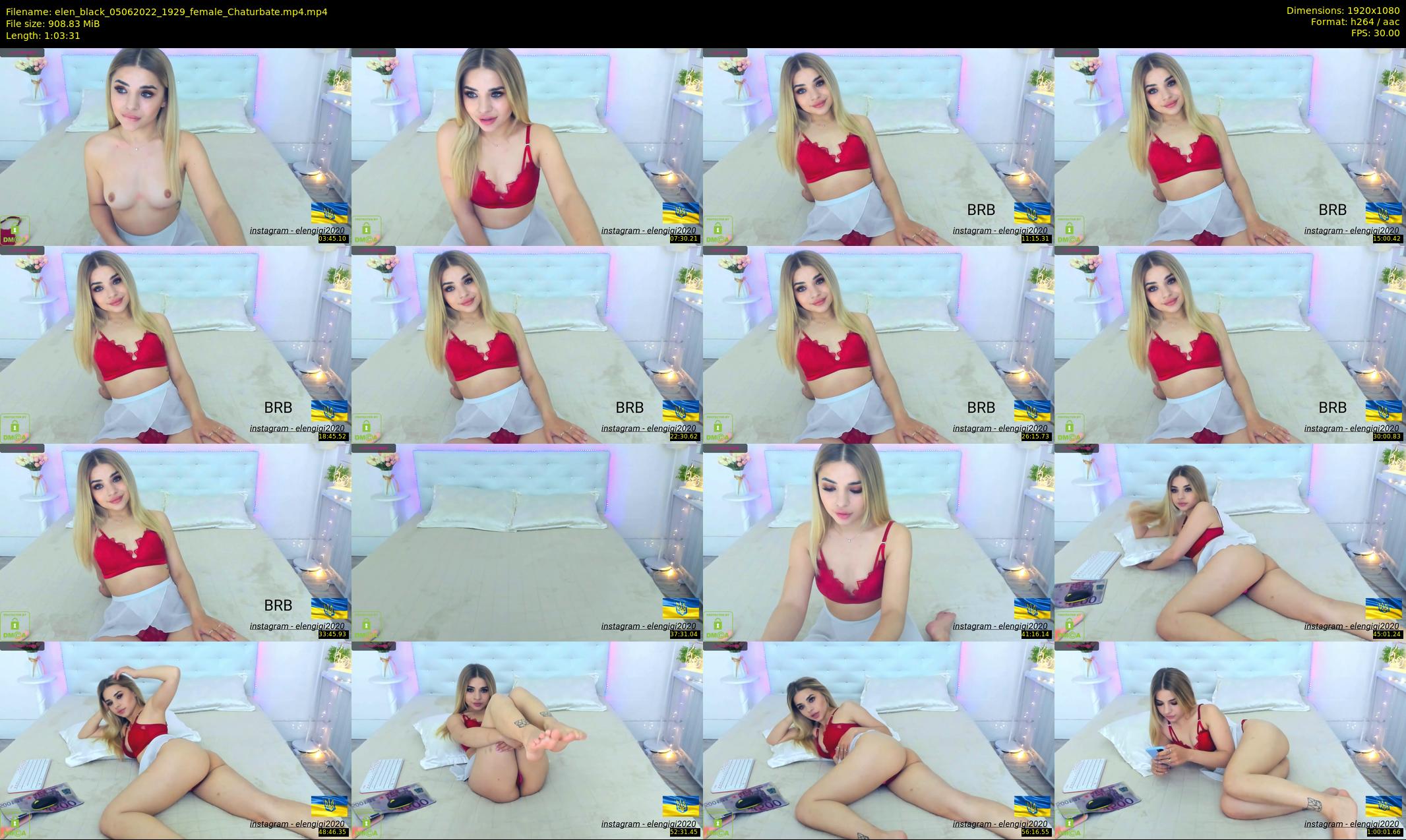 elen_black — 64 minute Chaturbate female cam show recording, 1080p, Jun 5, 2022