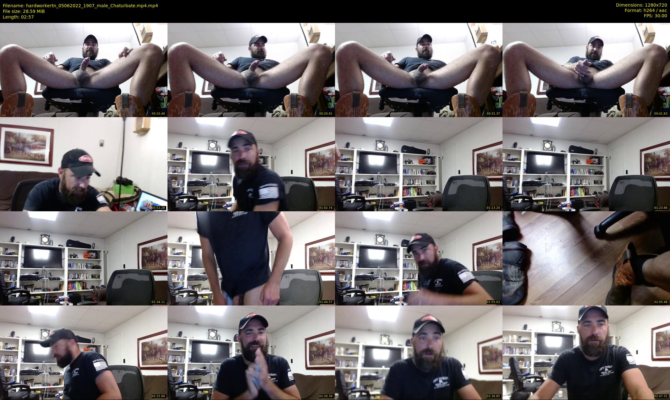 hardworkertn — 3 minute Chaturbate male cam show recording, 720p, Jun 5, 2022