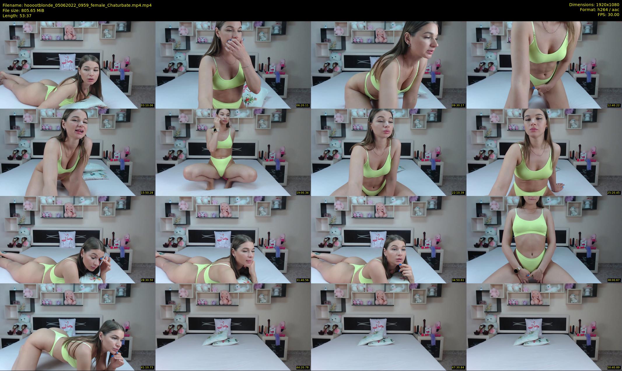 hooootblonde — 54 minute Chaturbate female cam show recording, 1080p, Jun 5, 2022