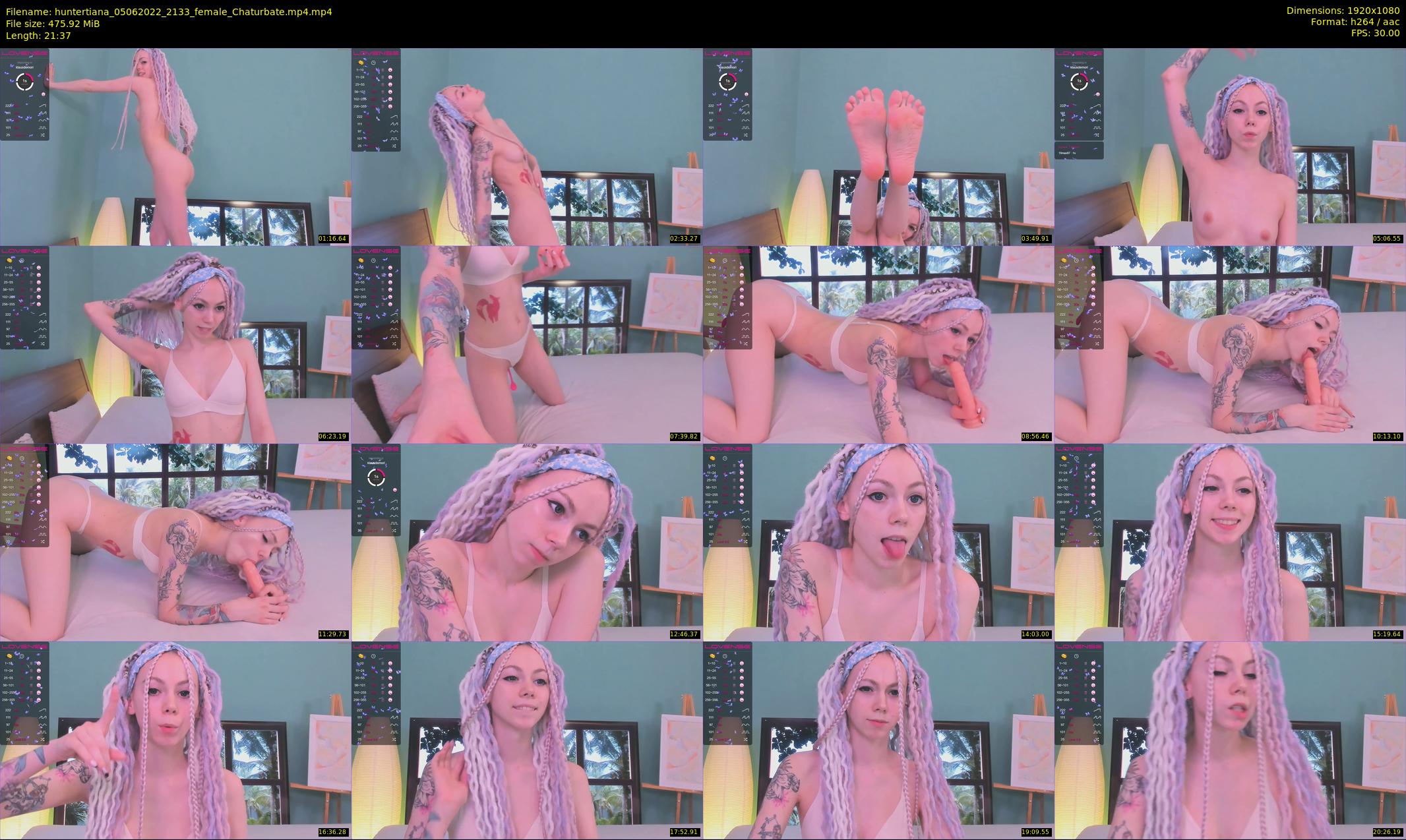 huntertiana — 22 minute Chaturbate female cam show recording, 1080p, Jun 5, 2022