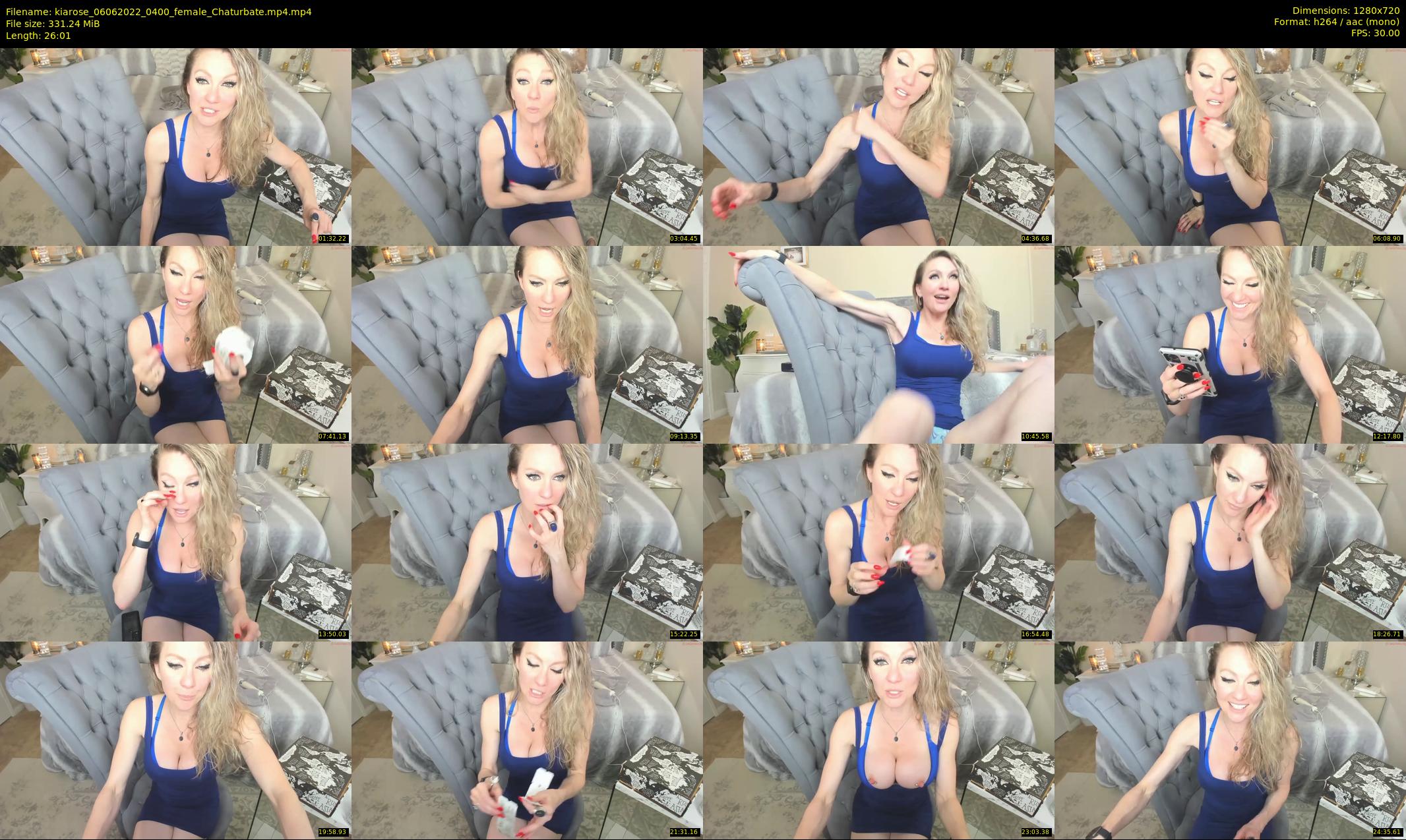 kiarose — 27 minute Chaturbate female cam show recording, 720p, Jun 6, 2022