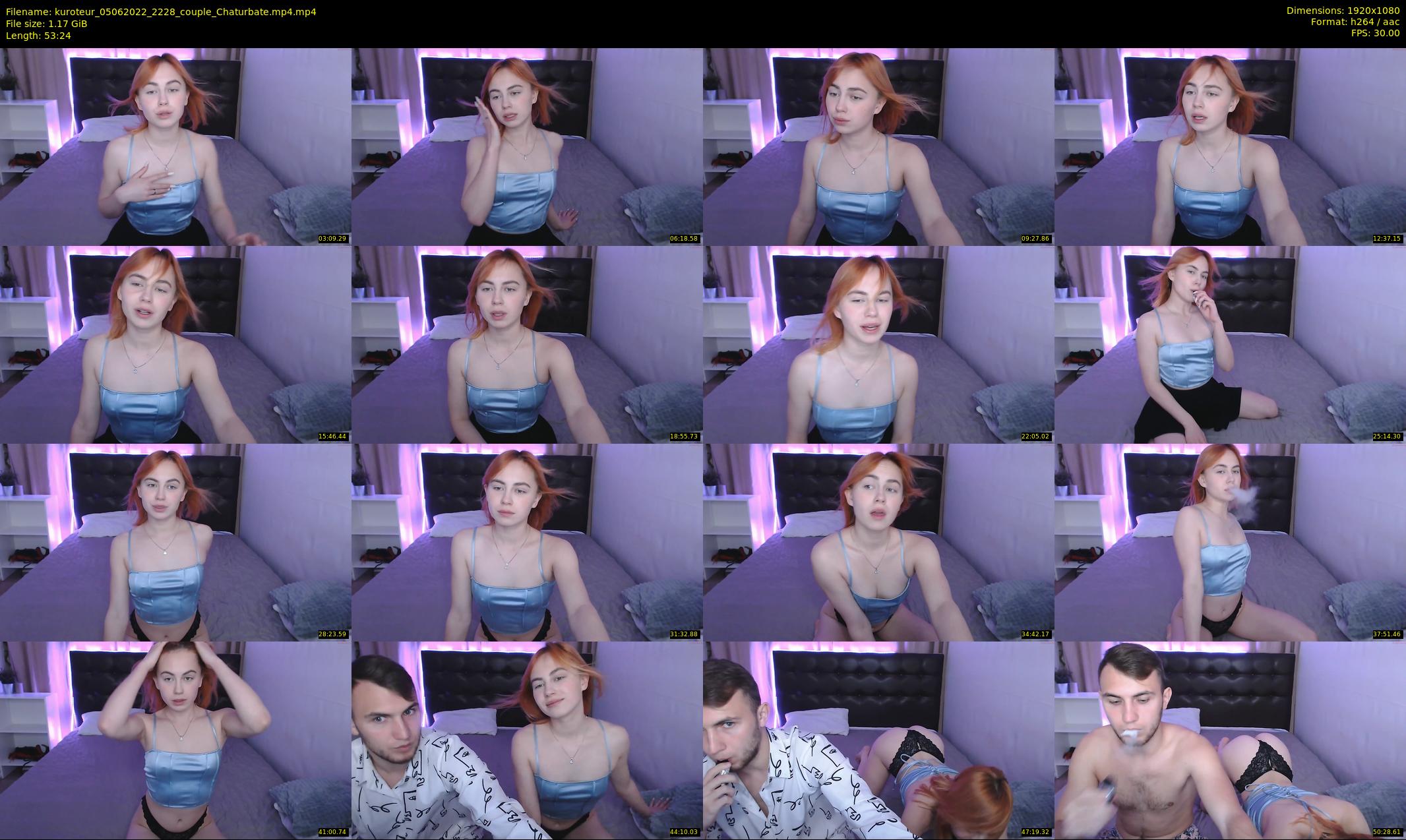kuroteur — 54 minute Chaturbate couple cam show recording, 1080p, Jun 5, 2022