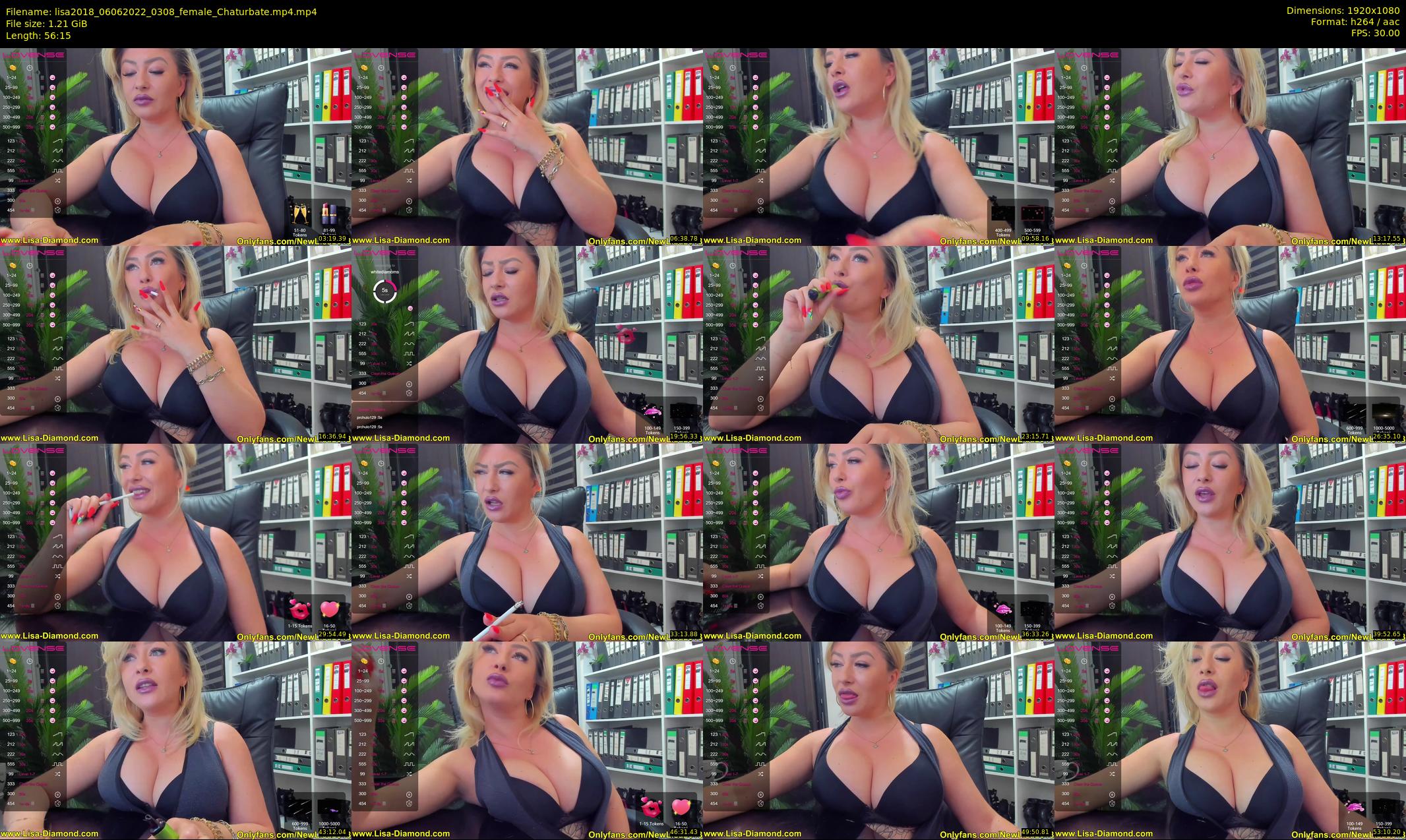 lisa2018 — 57 minute Chaturbate female cam show recording, 1080p, Jun 6, 2022