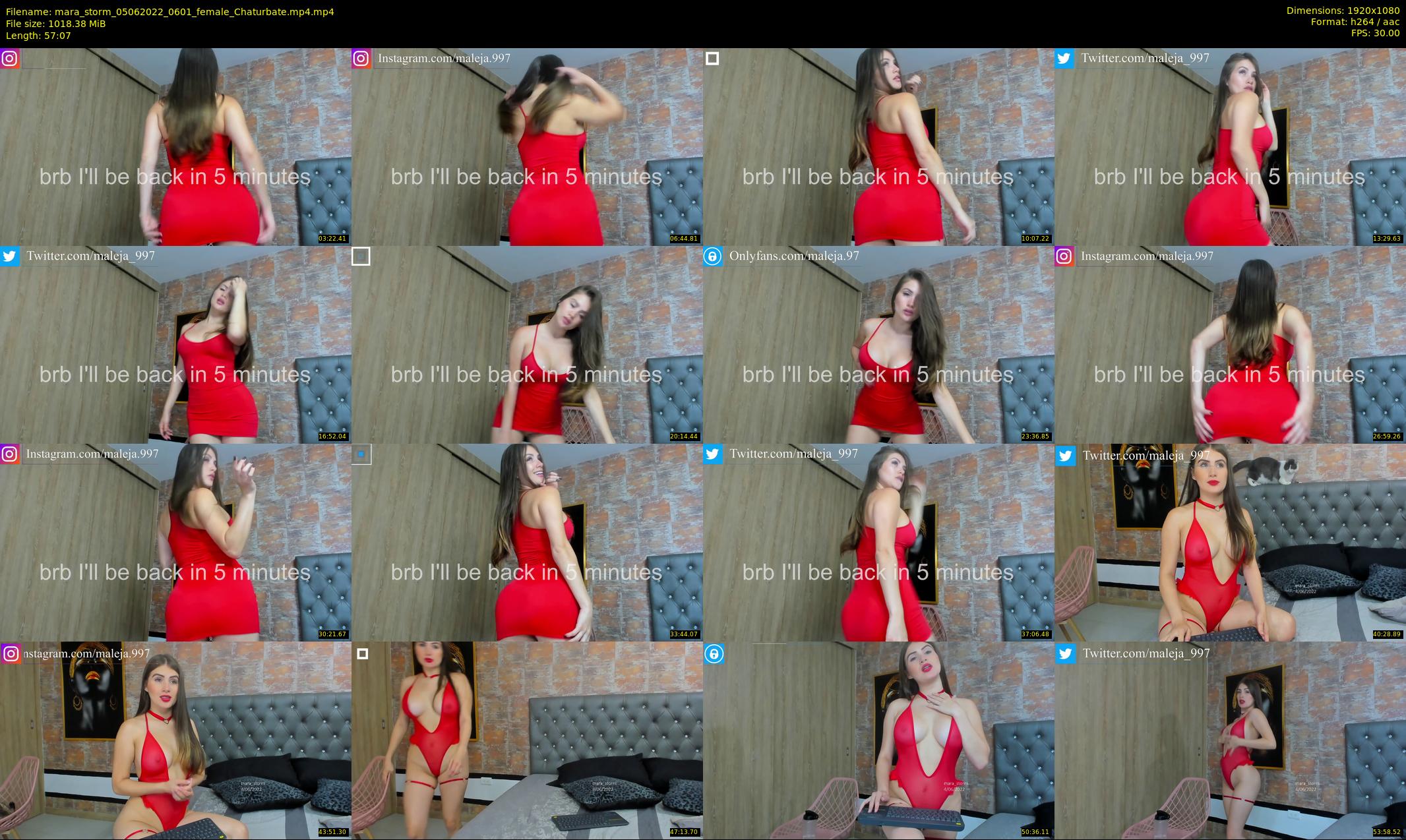 mara_storm — 58 minute Chaturbate female cam show recording, 1080p, Jun 5, 2022