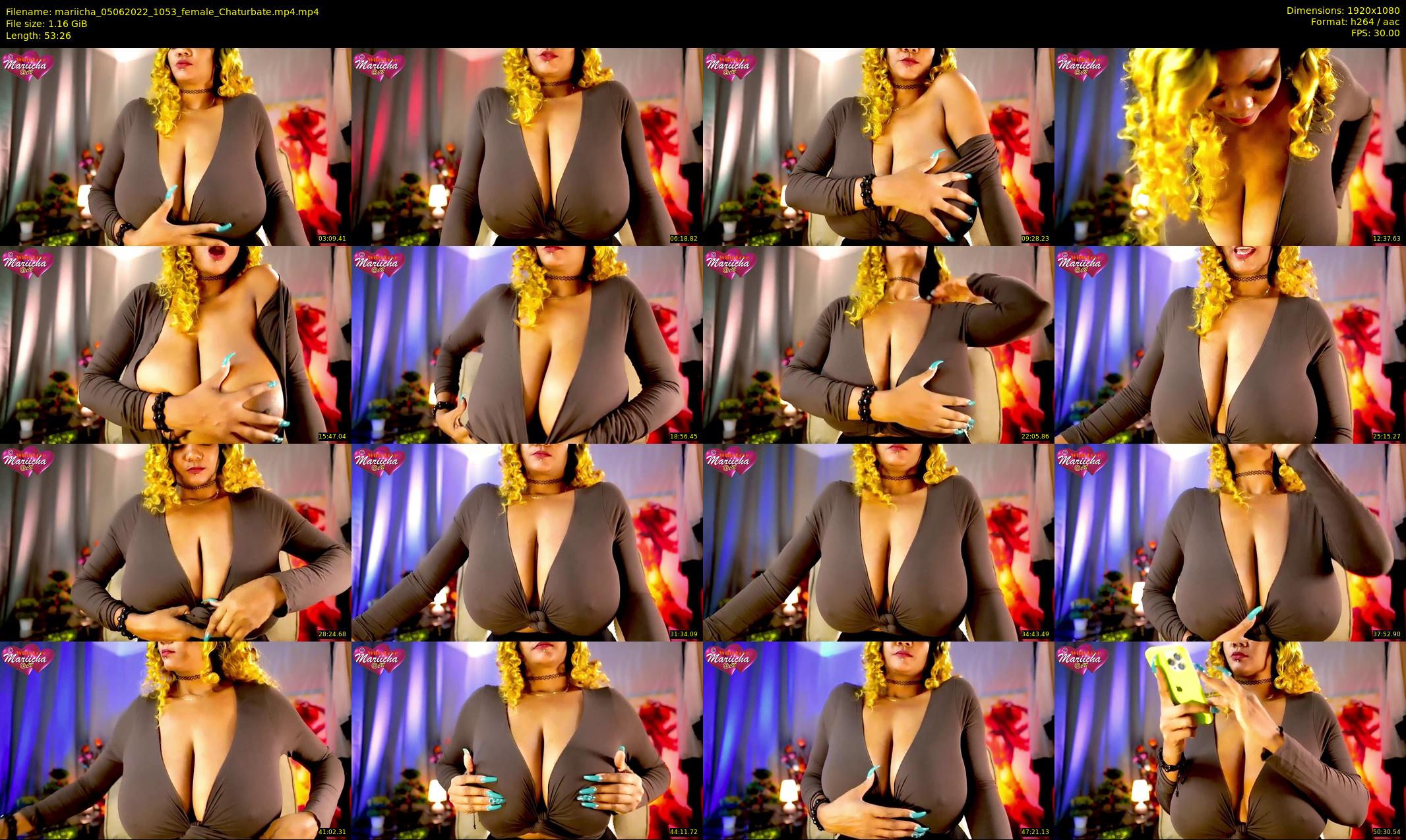 mariicha — 54 minute Chaturbate female cam show recording, 1080p, Jun 5, 2022