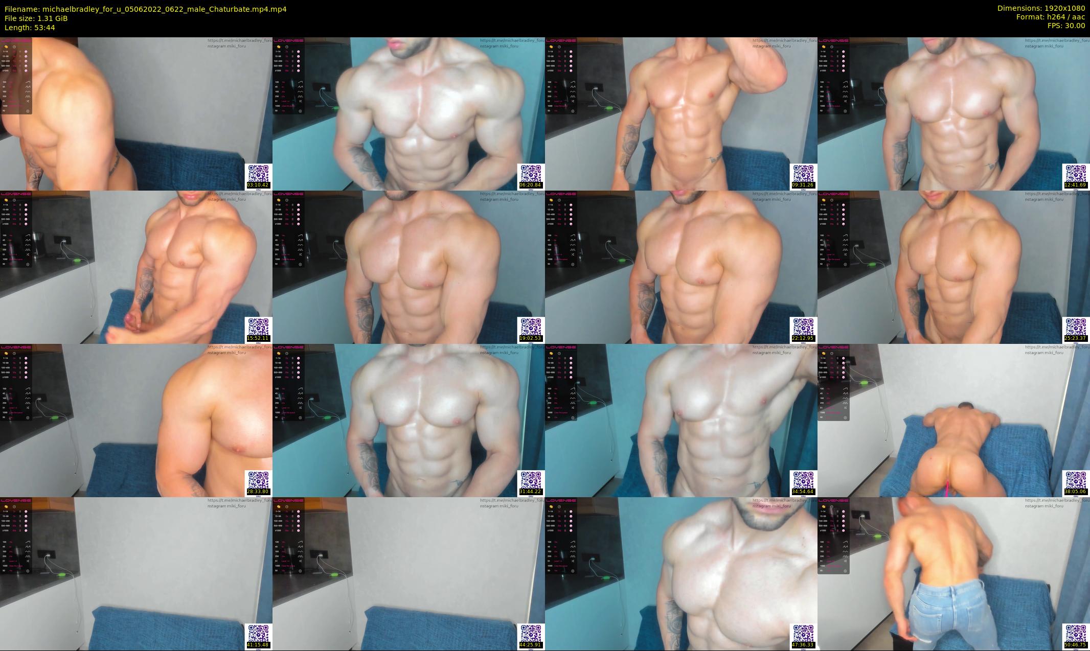 michaelbradley_for_u — 54 minute Chaturbate male cam show recording, 1080p, Jun 5, 2022