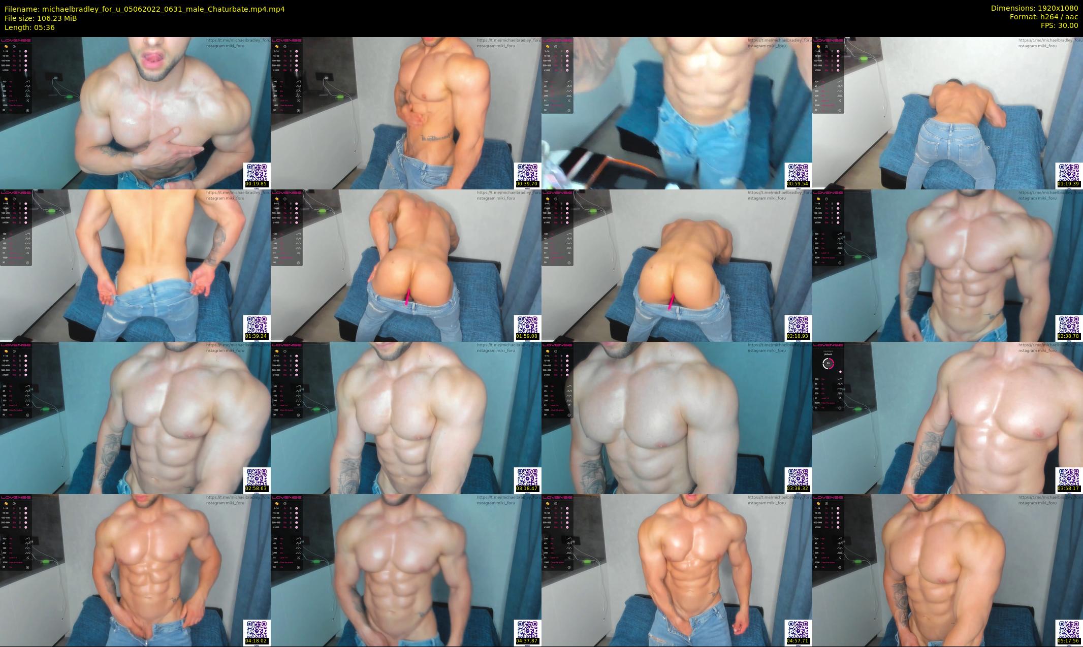 michaelbradley_for_u — 6 minute Chaturbate male cam show recording, 1080p, Jun 5, 2022