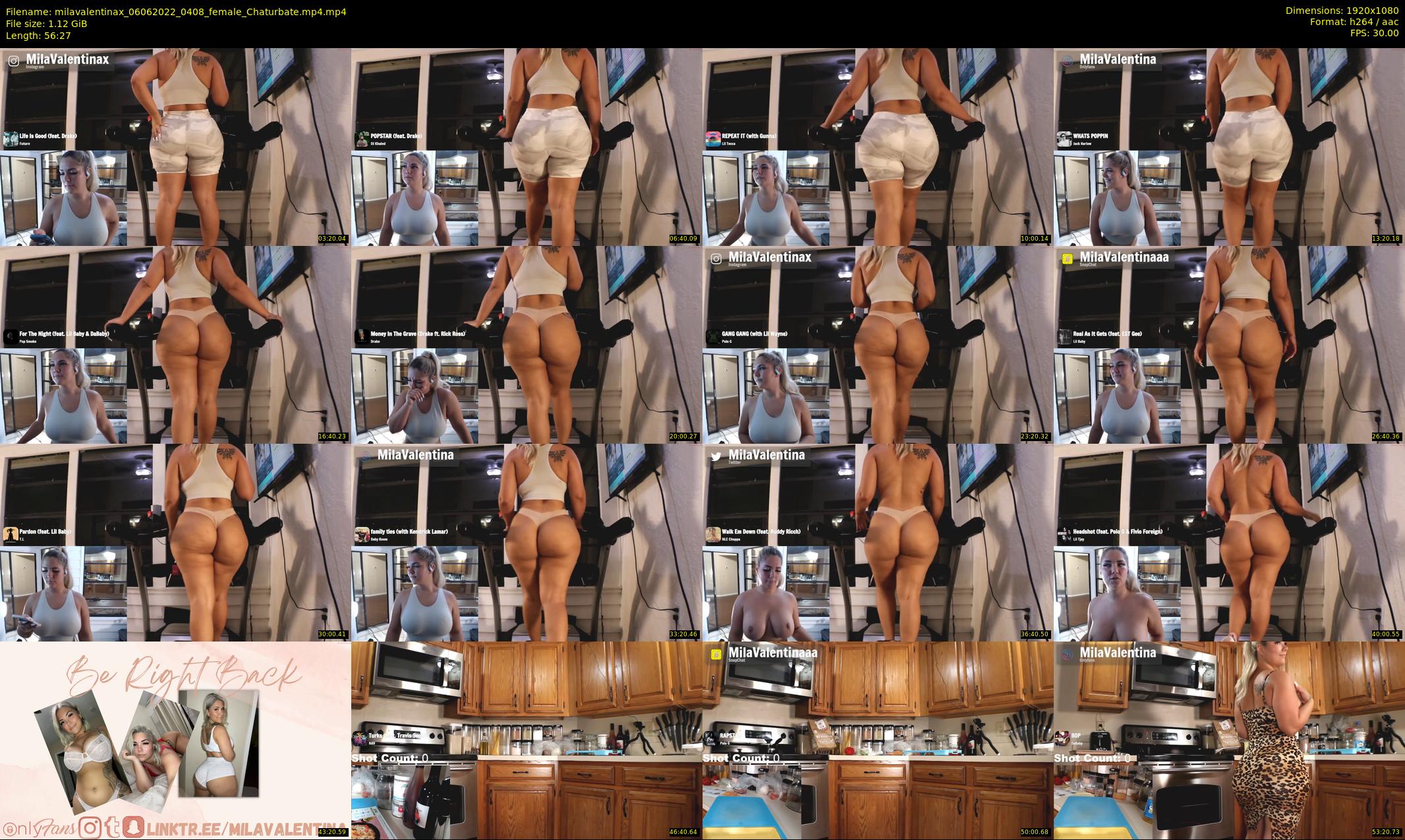 milavalentinax — 57 minute Chaturbate female cam show recording, 1080p, Jun 6, 2022