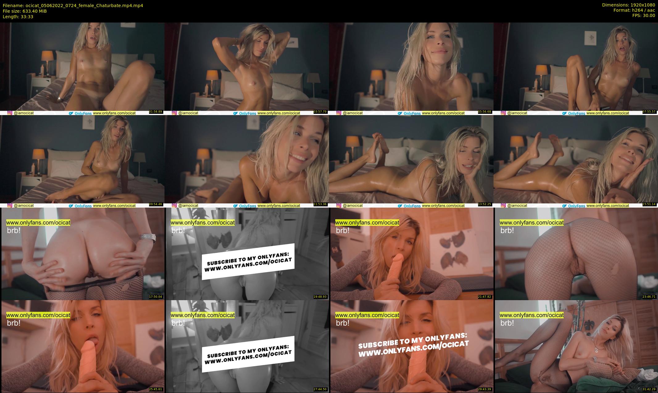 ocicat — 34 minute Chaturbate female cam show recording, 1080p, Jun 5, 2022