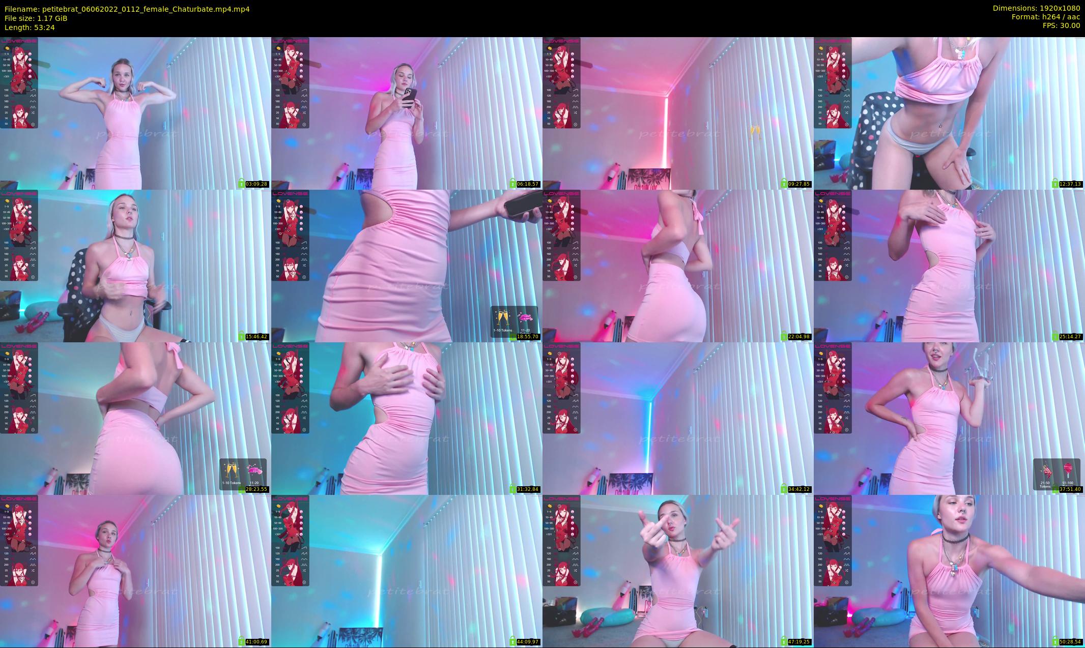 petitebrat — 54 minute Chaturbate female cam show recording, 1080p, Jun 6, 2022