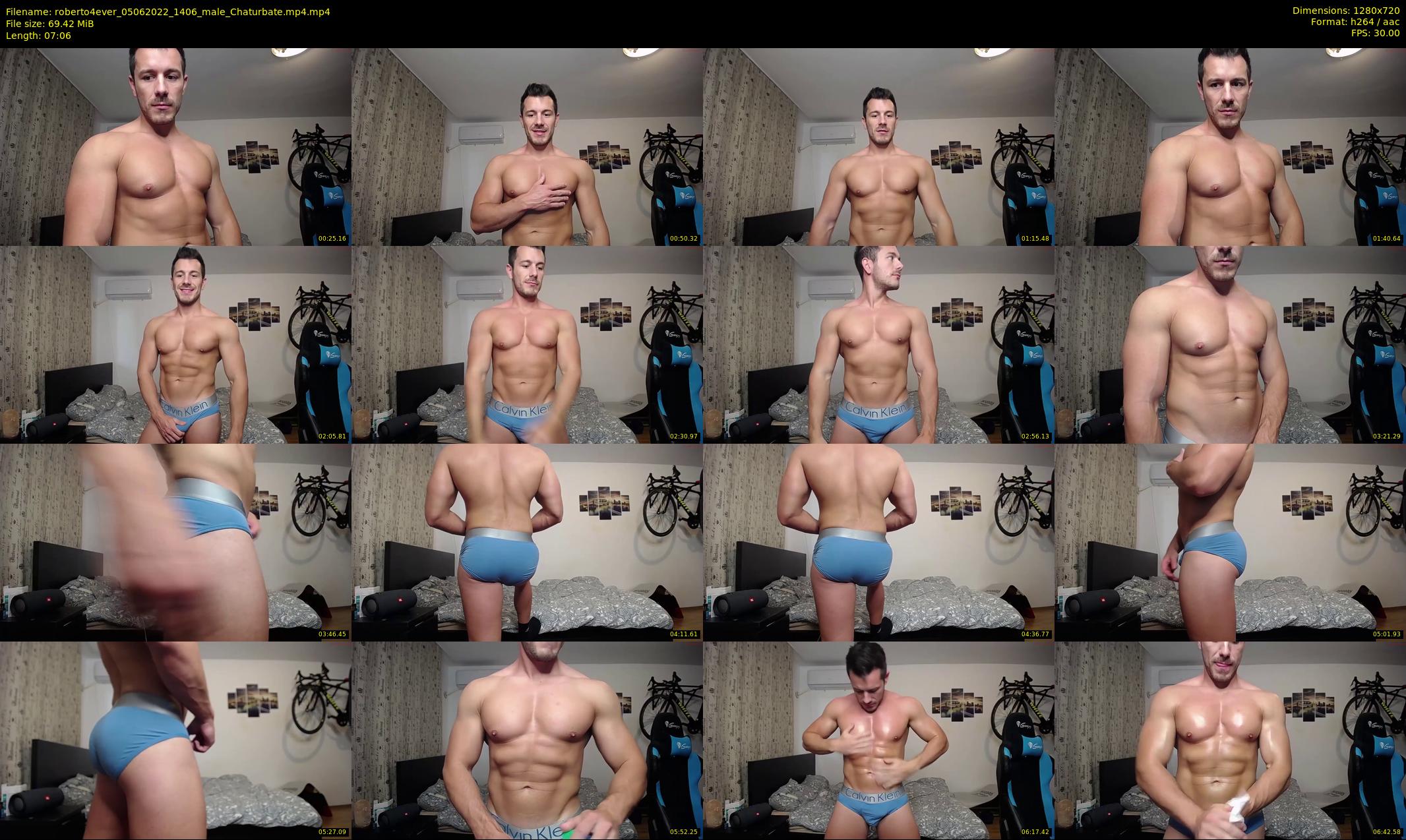 roberto4ever — 8 minute Chaturbate male cam show recording, 720p, Jun 5, 2022