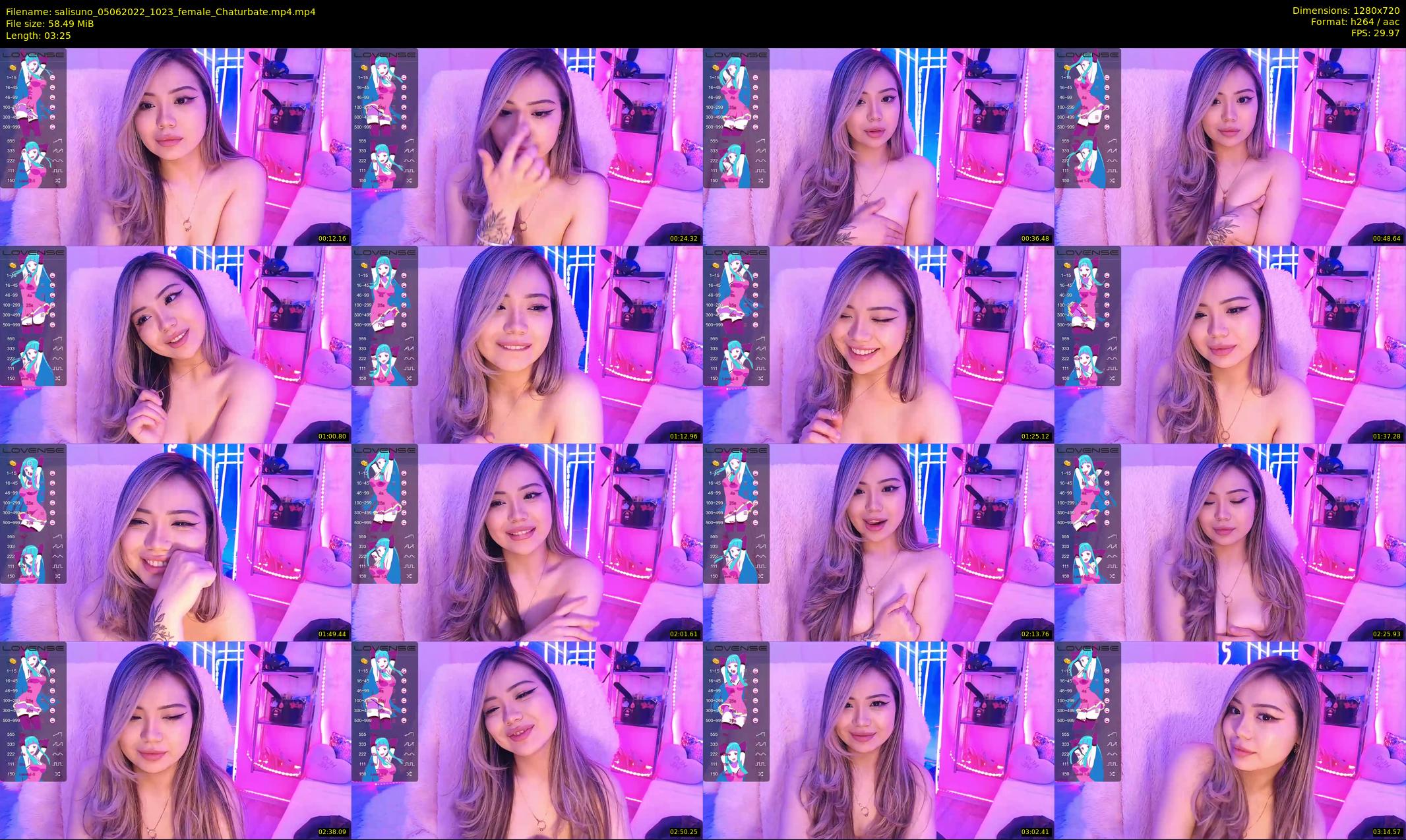 salisuno — 4 minute Chaturbate female cam show recording, 720p, Jun 5, 2022