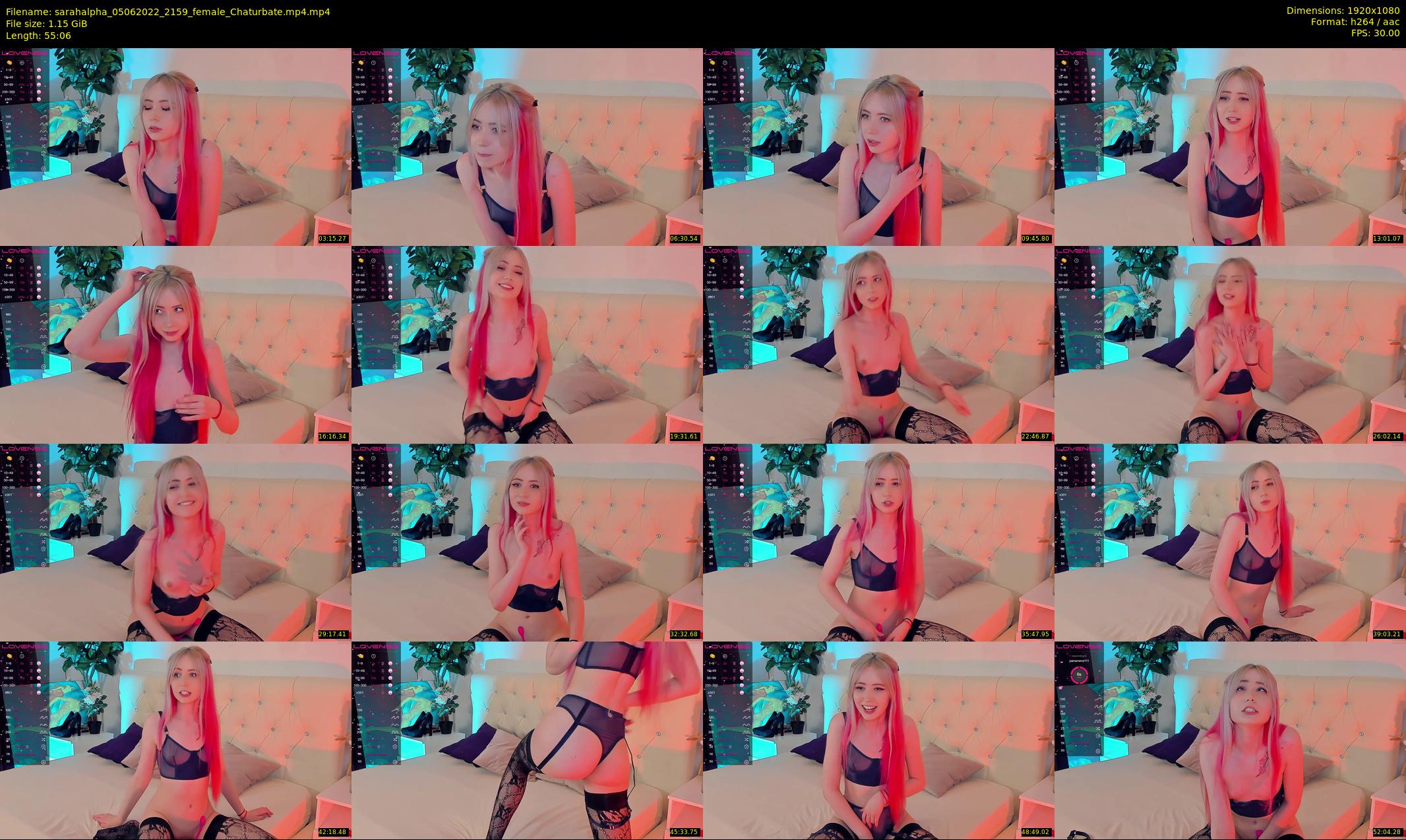 sarahalpha — 56 minute Chaturbate couple cam show recording, 1080p, Jun 5, 2022