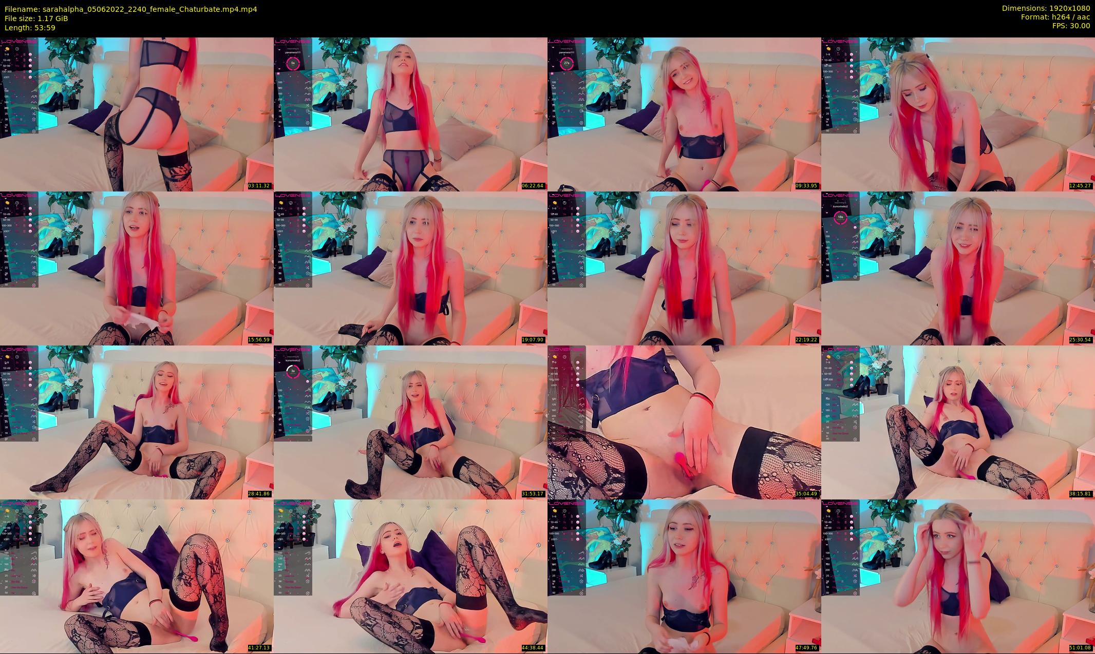 sarahalpha — 54 minute Chaturbate couple cam show recording, 1080p, Jun 5, 2022