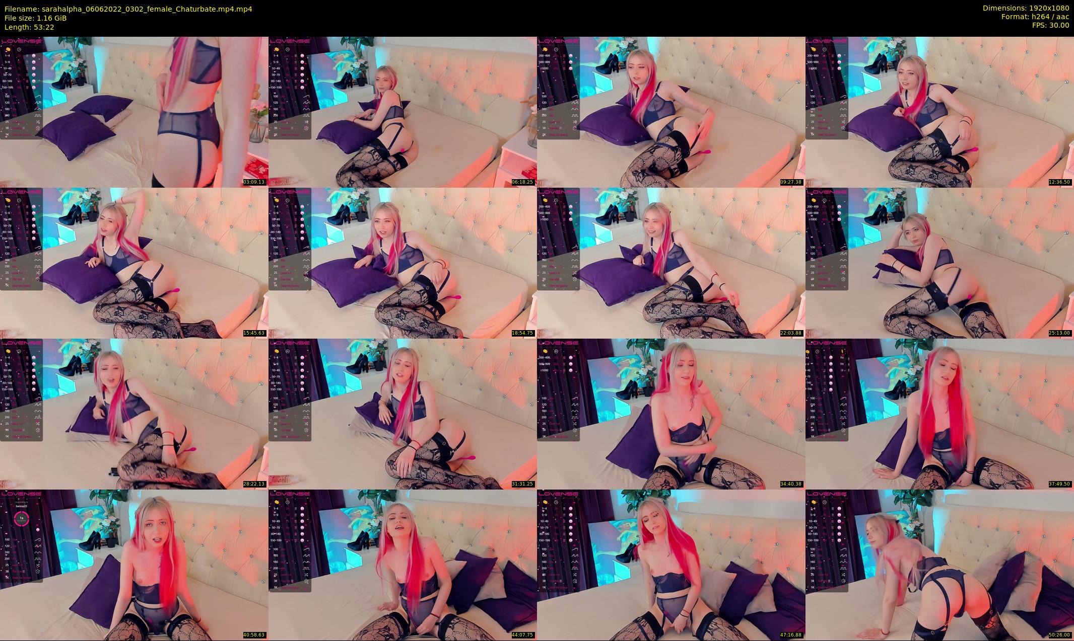 sarahalpha — 54 minute Chaturbate couple cam show recording, 1080p, Jun 6, 2022
