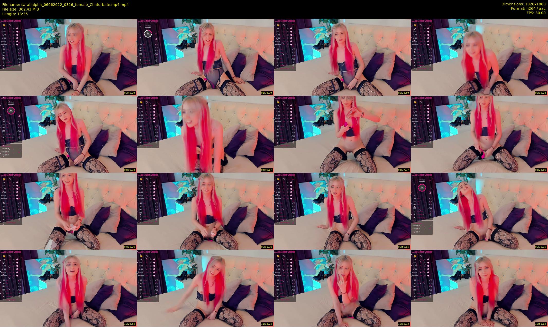 sarahalpha — 14 minute Chaturbate couple cam show recording, 1080p, Jun 6, 2022
