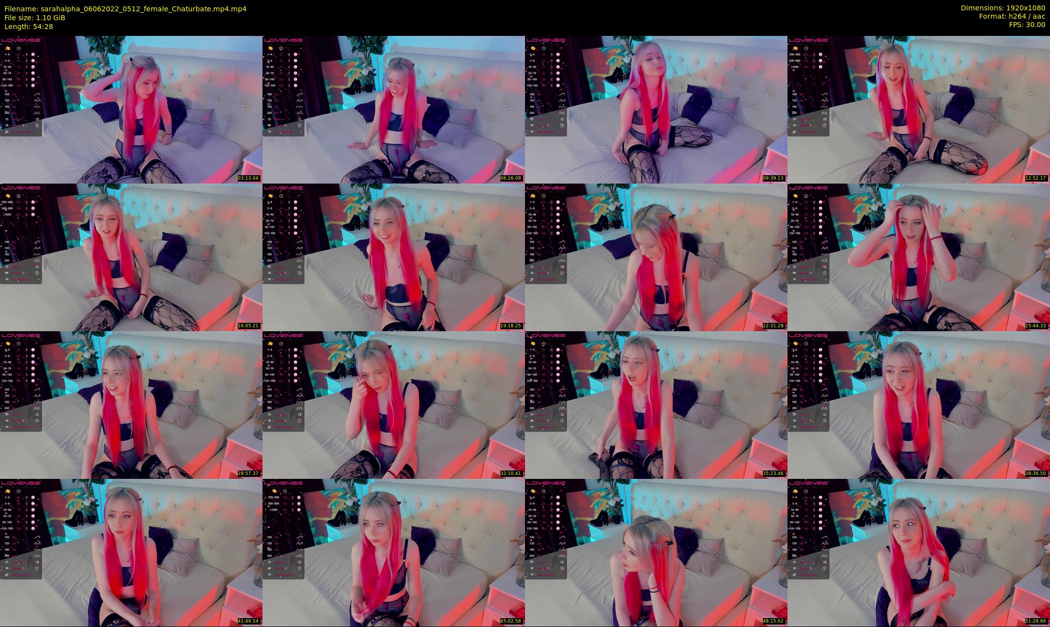 sarahalpha — 55 minute Chaturbate couple cam show recording, 1080p, Jun 6, 2022