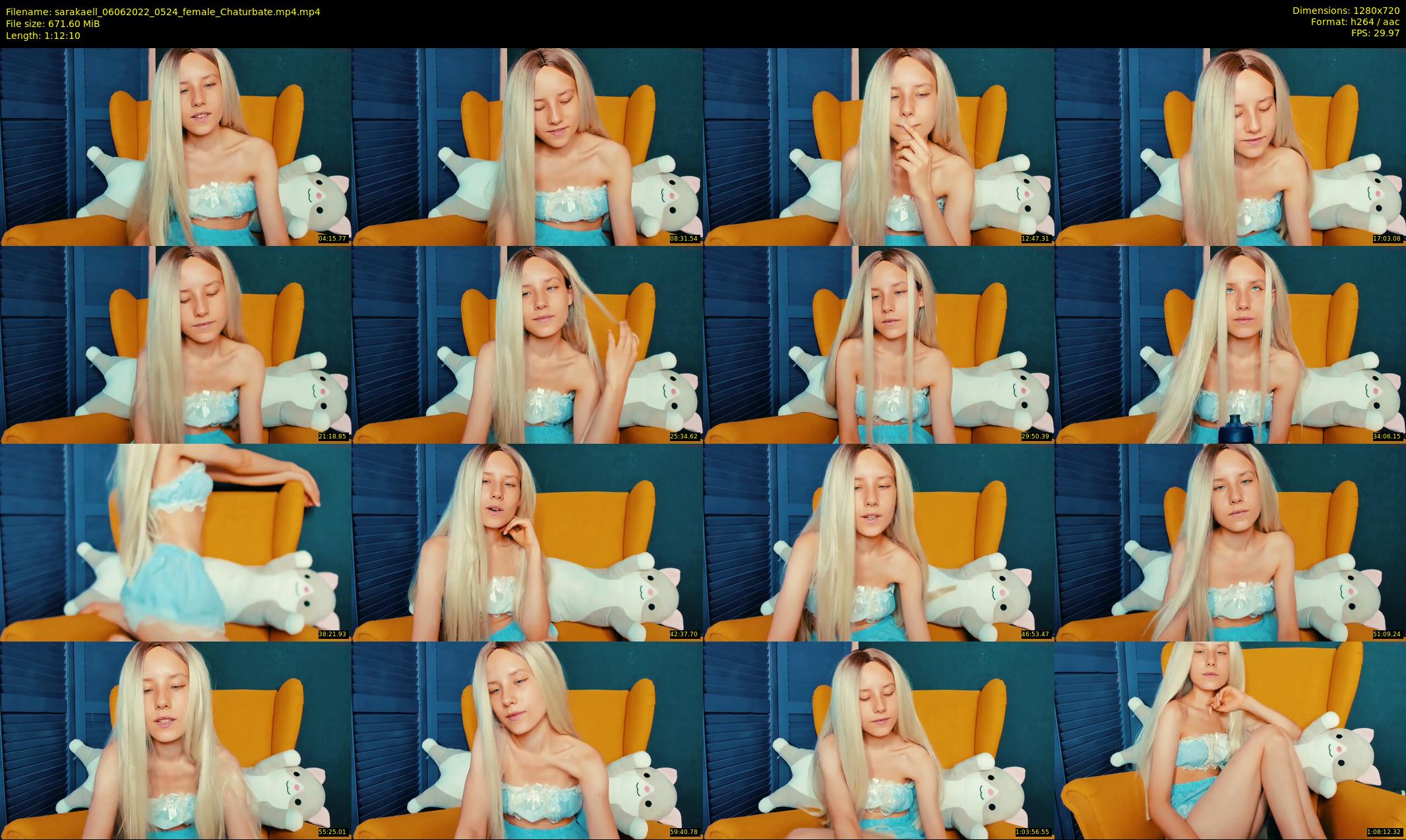 sarakaell — 73 minute Chaturbate female cam show recording, 720p, Jun 6, 2022
