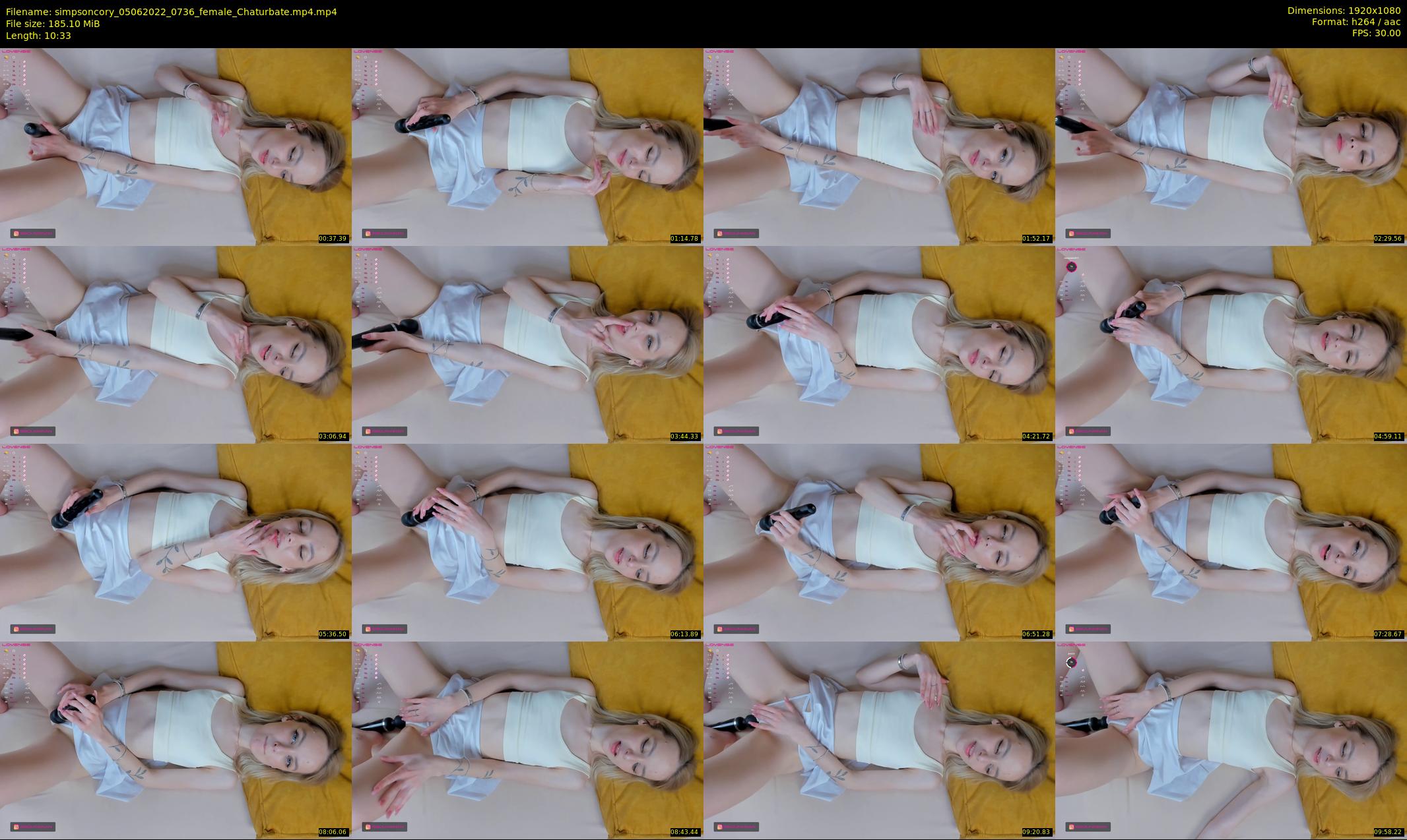 simpsoncory — 11 minute Chaturbate female cam show recording, 1080p, Jun 5, 2022