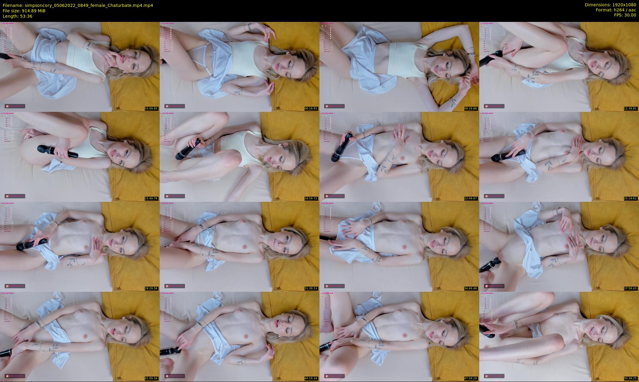 simpsoncory — 54 minute Chaturbate female cam show recording, 1080p, Jun 5, 2022