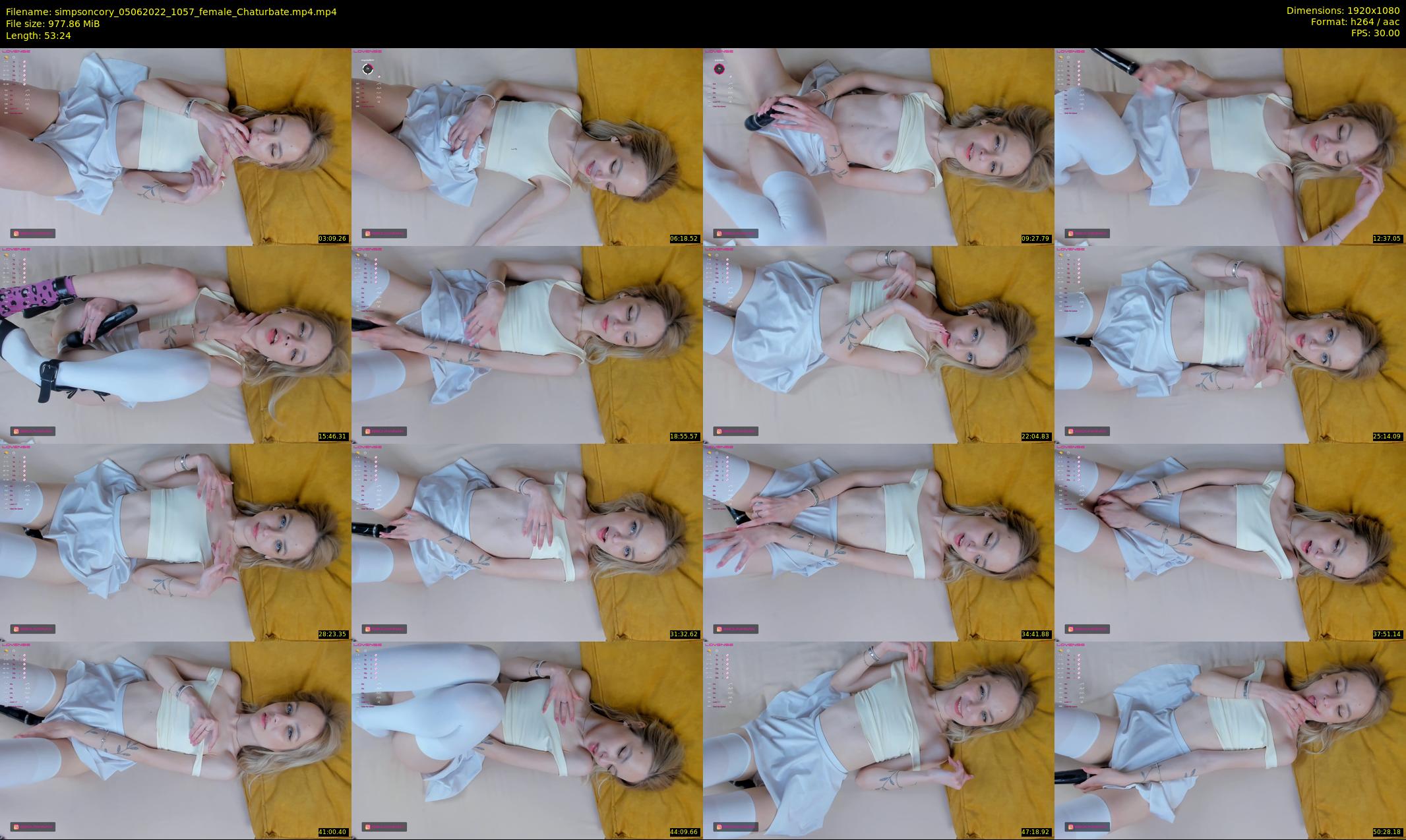 simpsoncory — 54 minute Chaturbate female cam show recording, 1080p, Jun 5, 2022