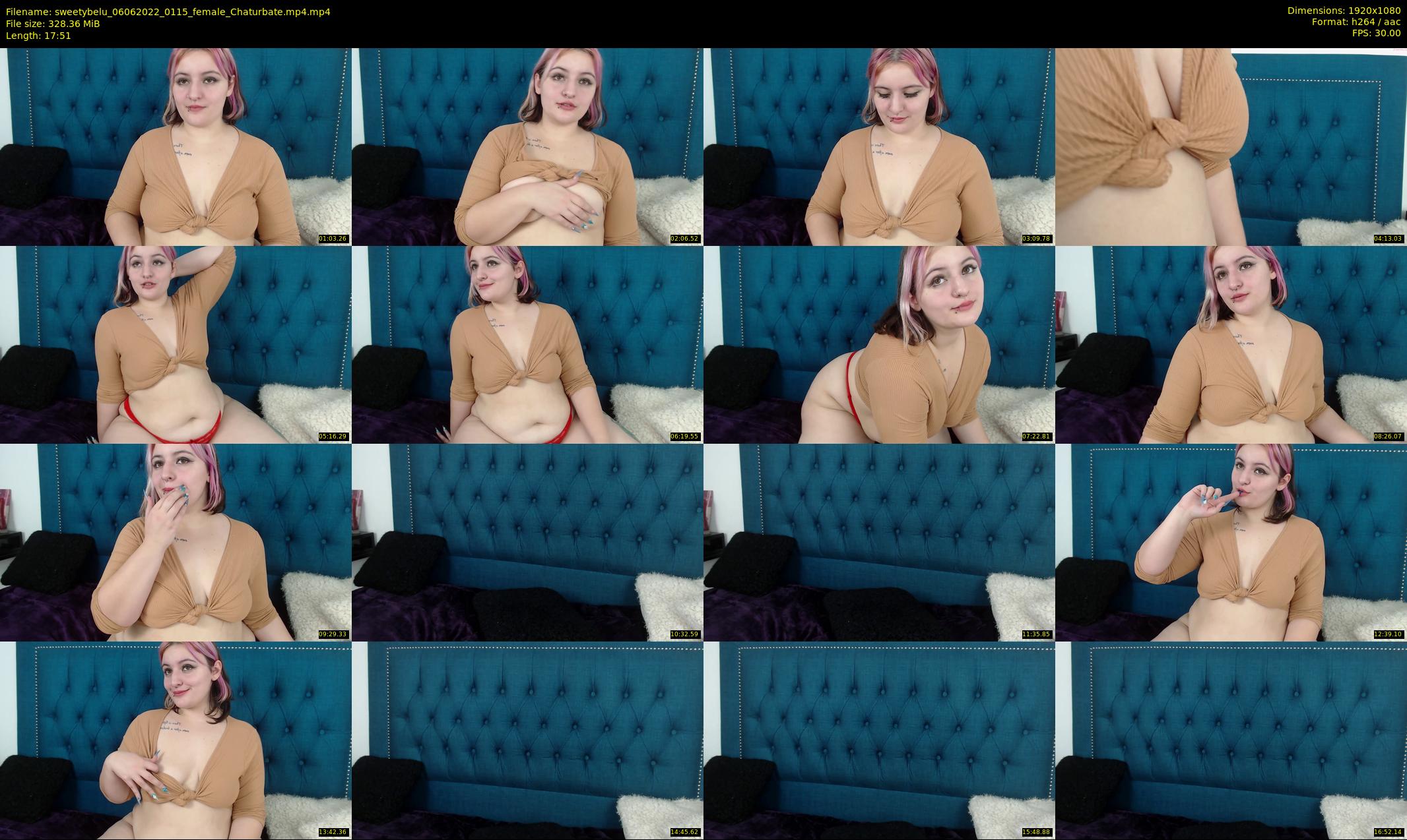 sweetybelu — 18 minute Chaturbate female cam show recording, 1080p, Jun 6, 2022