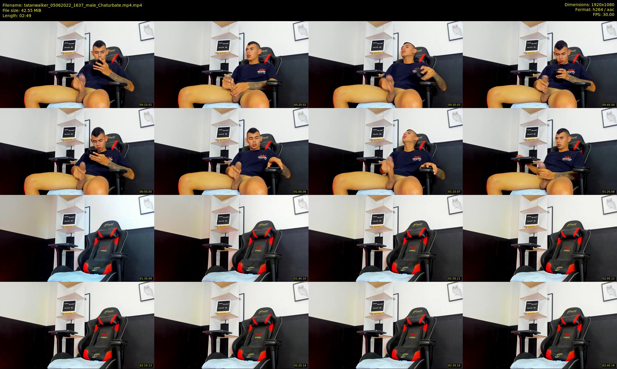 tatanwalker — 3 minute Chaturbate male cam show recording, 1080p, Jun 5, 2022