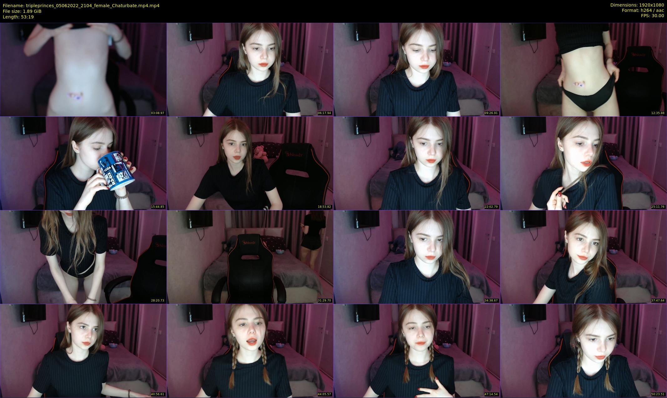 tripleprinces — 54 minute Chaturbate female cam show recording, 1080p, Jun 5, 2022