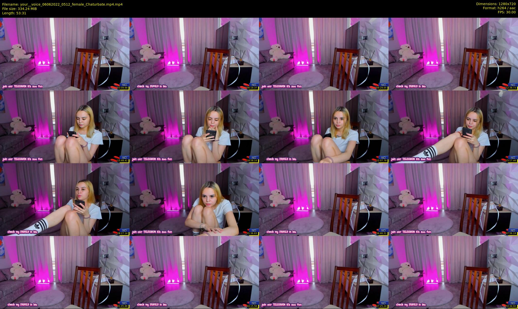 your__voice — 54 minute Chaturbate female cam show recording, 720p, Jun 6, 2022