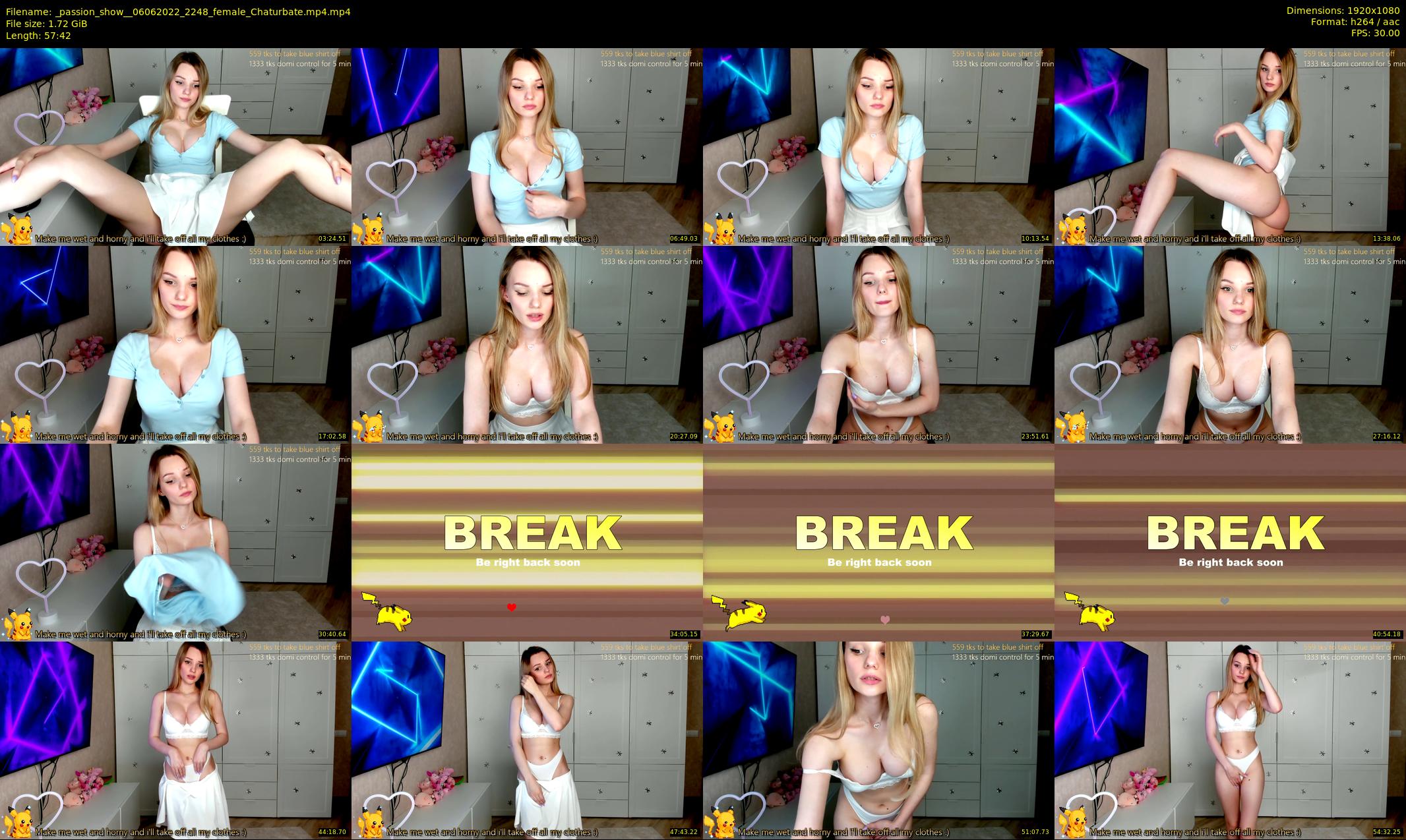 _passion_show_ — 58 minute Chaturbate couple cam show recording, 1080p, Jun 6, 2022