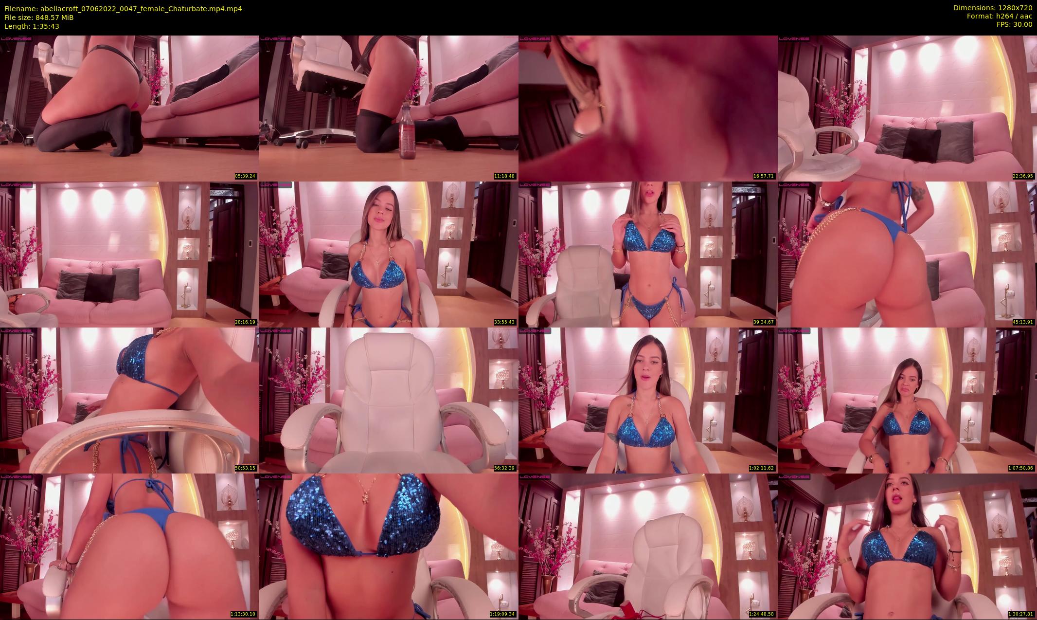 abellacroft — 96 minute Chaturbate female cam show recording, 720p, Jun 7, 2022