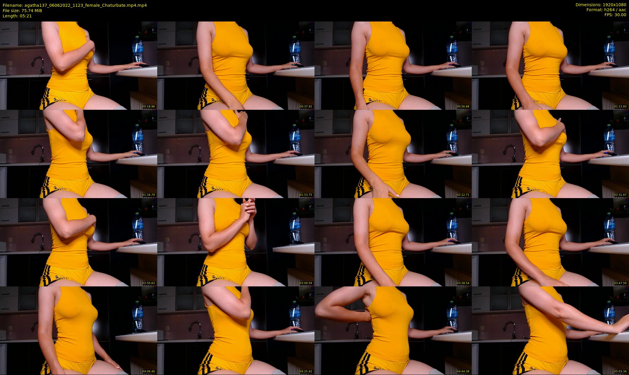 agatha137 — 6 minute Chaturbate female cam show recording, 1080p, Jun 6, 2022