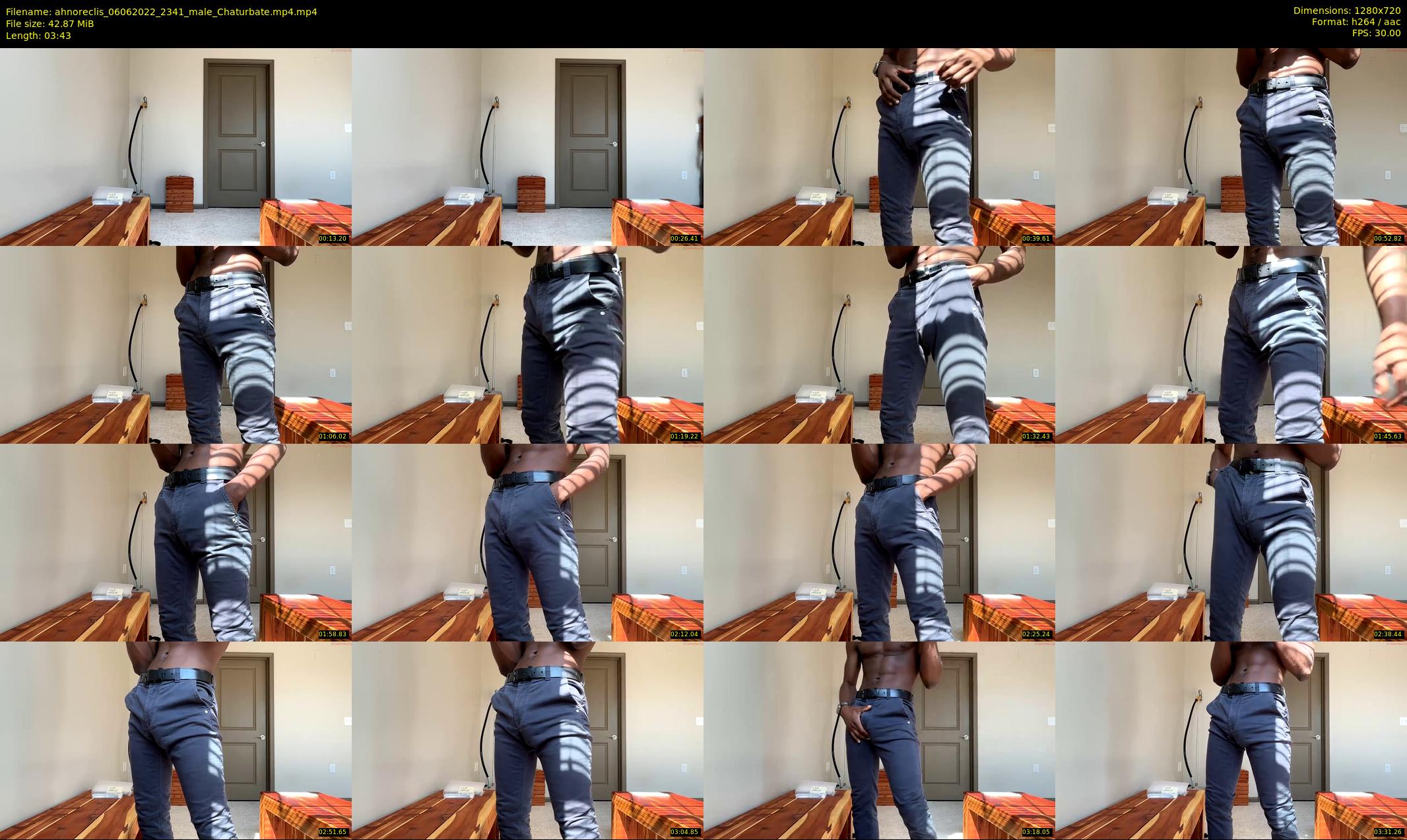 ahnoreclis — 4 minute Chaturbate male cam show recording, 720p, Jun 6, 2022