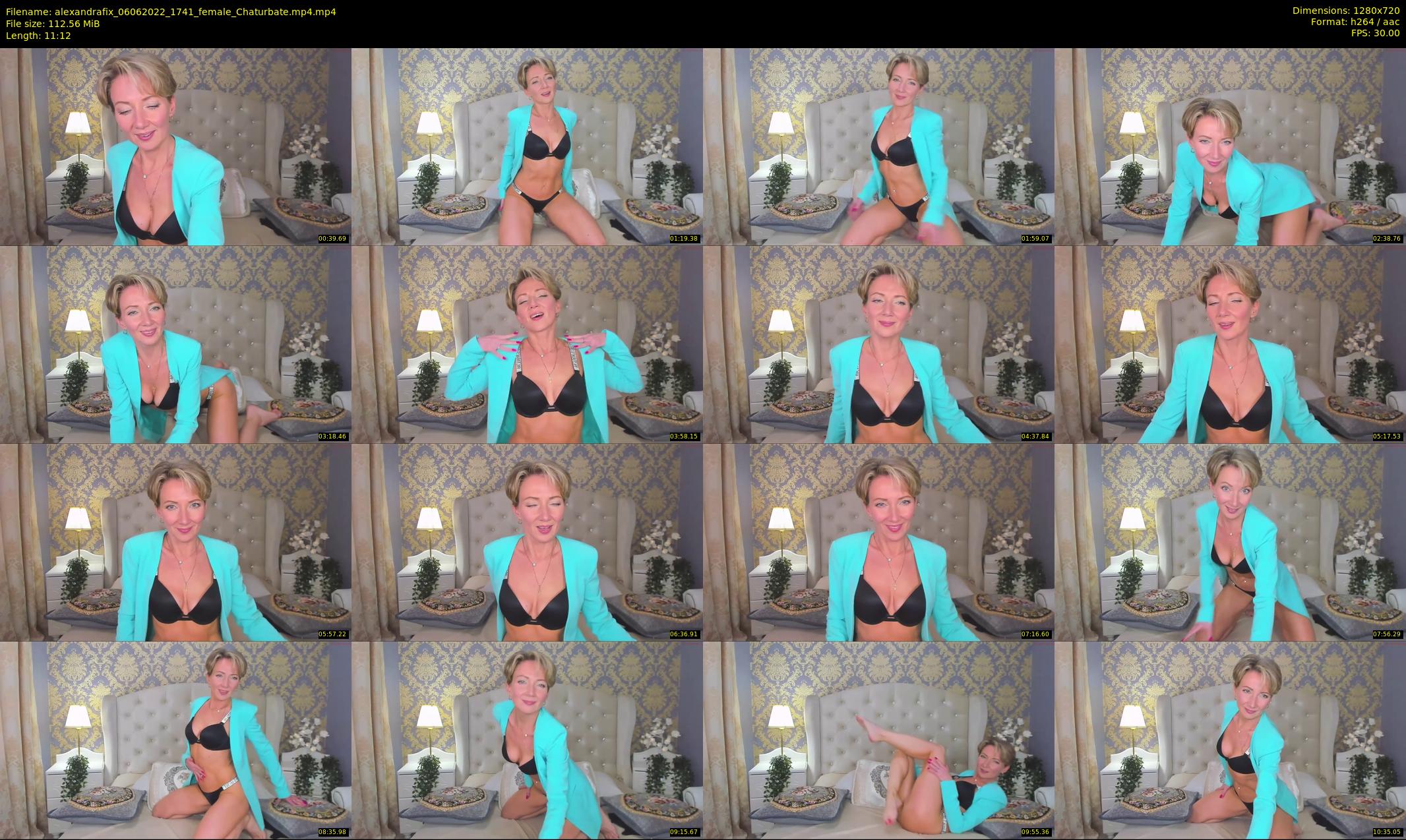 alexandrafix — 12 minute Chaturbate female cam show recording, 720p, Jun 6, 2022