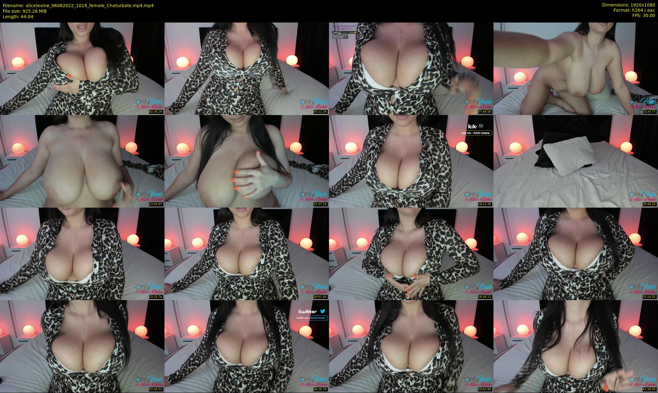 alicelevine — 45 minute Chaturbate female cam show recording, 1080p, Jun 6, 2022