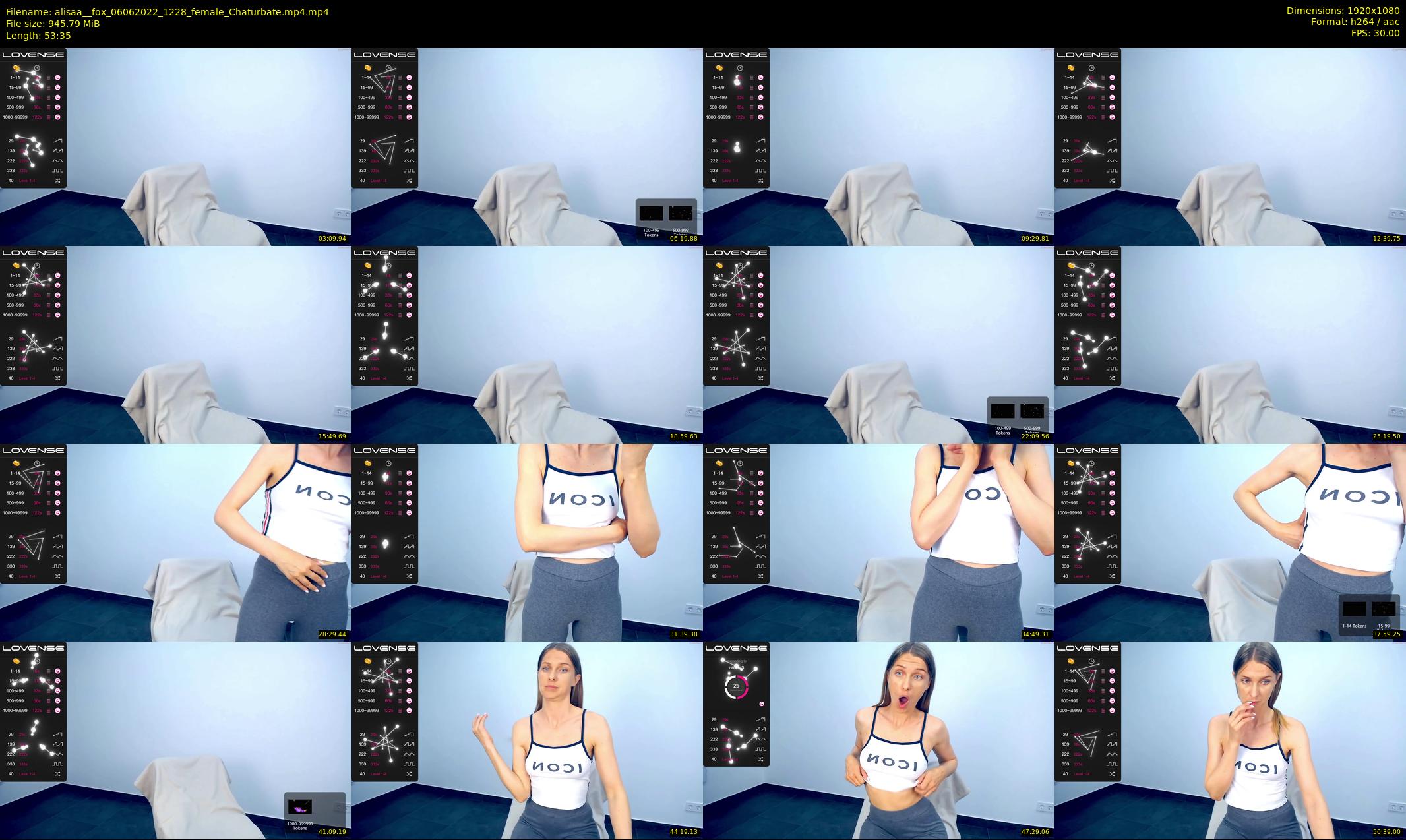 alisaa__fox — 54 minute Chaturbate female cam show recording, 1080p, Jun 6, 2022