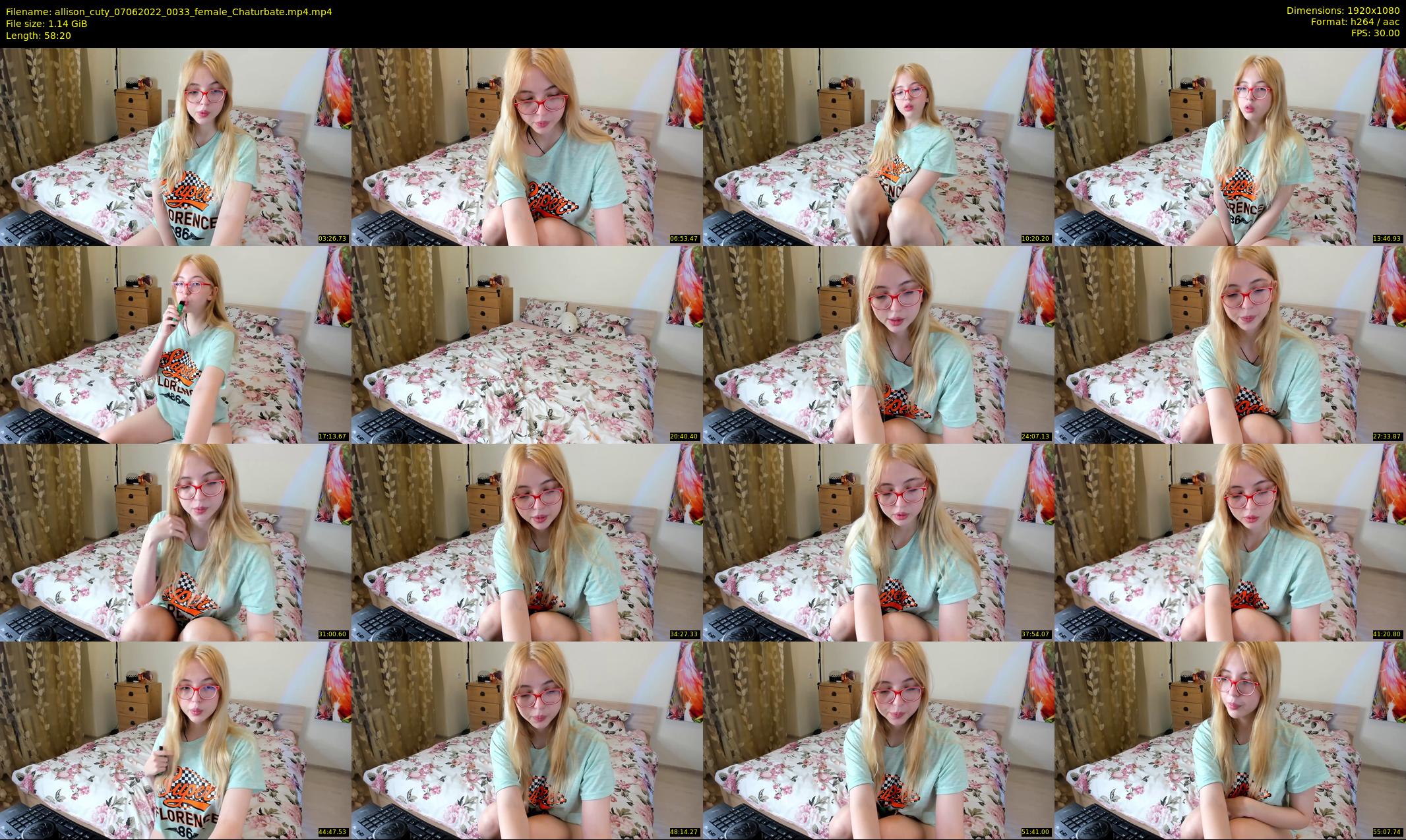 allison_cuty — 59 minute Chaturbate female cam show recording, 1080p, Jun 7, 2022
