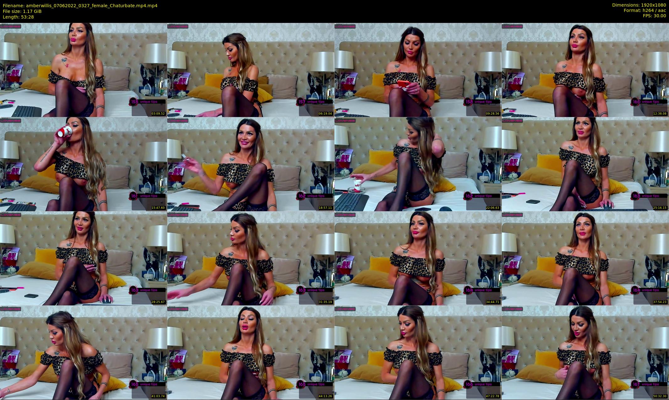 amberwillis — 54 minute Chaturbate female cam show recording, 1080p, Jun 7, 2022