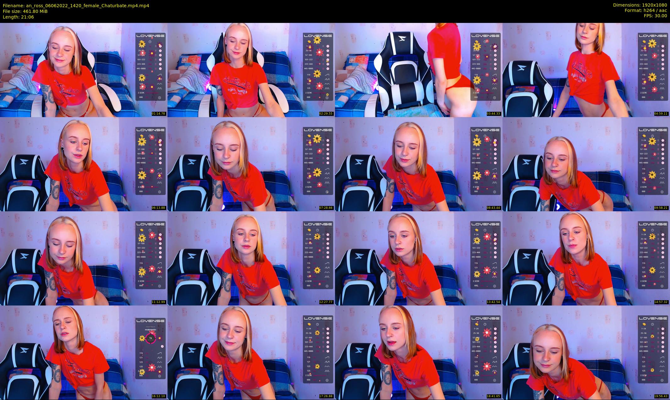 an_ross — 22 minute Chaturbate female cam show recording, 1080p, Jun 6, 2022