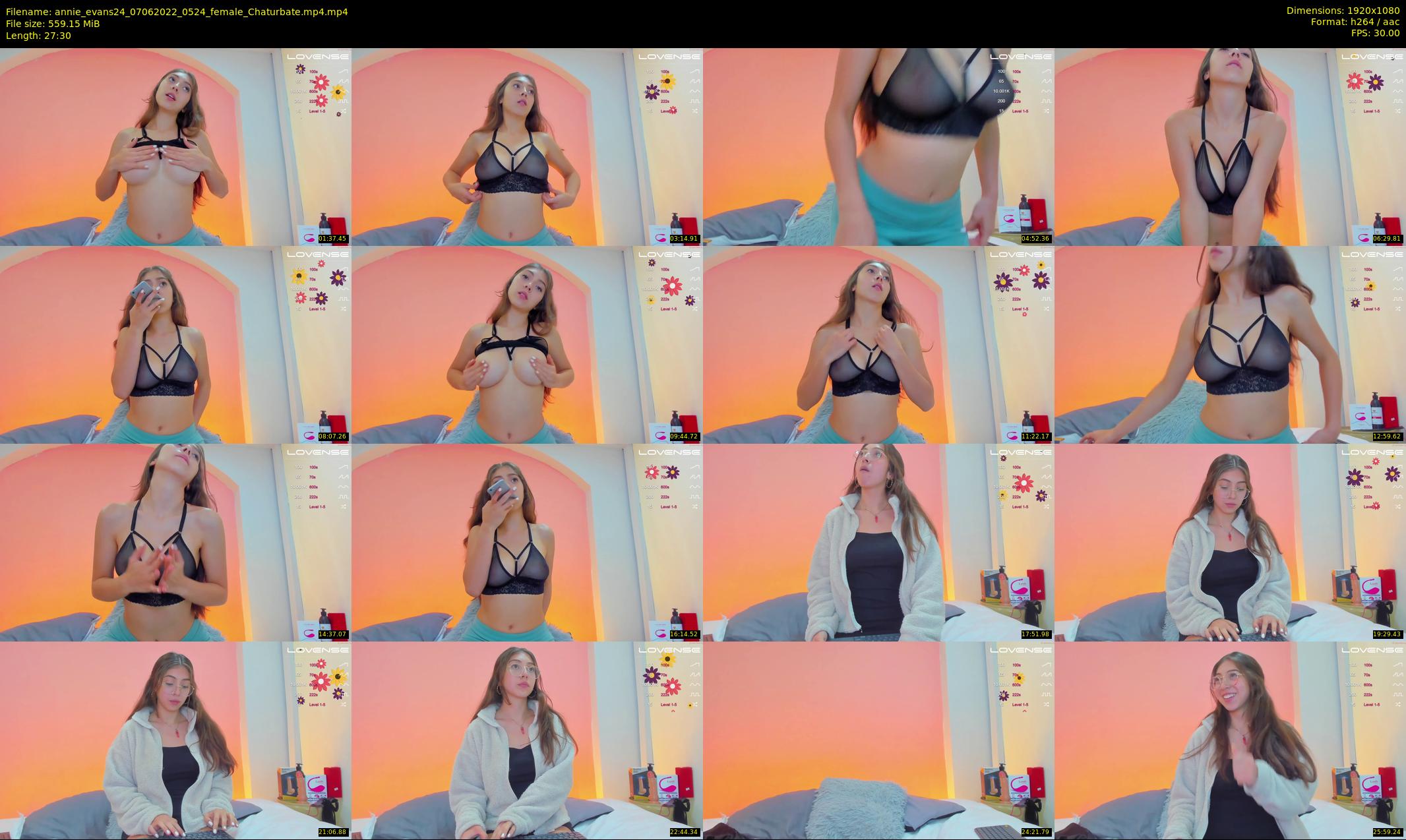 annie_evans24 — 28 minute Chaturbate female cam show recording, 1080p, Jun 7, 2022